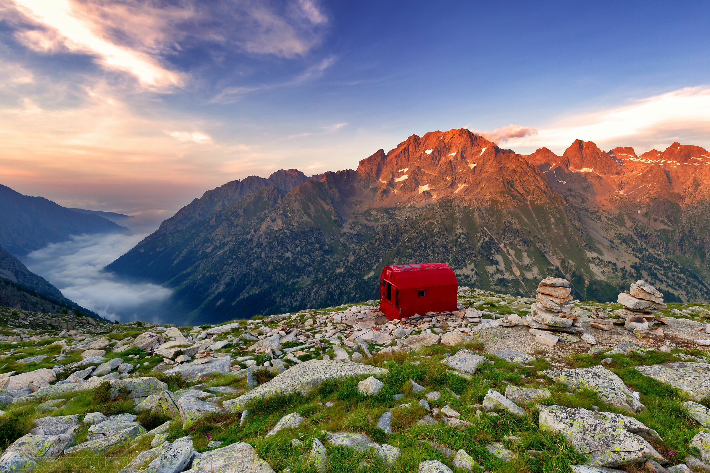 Tramonto in Valle Gesso