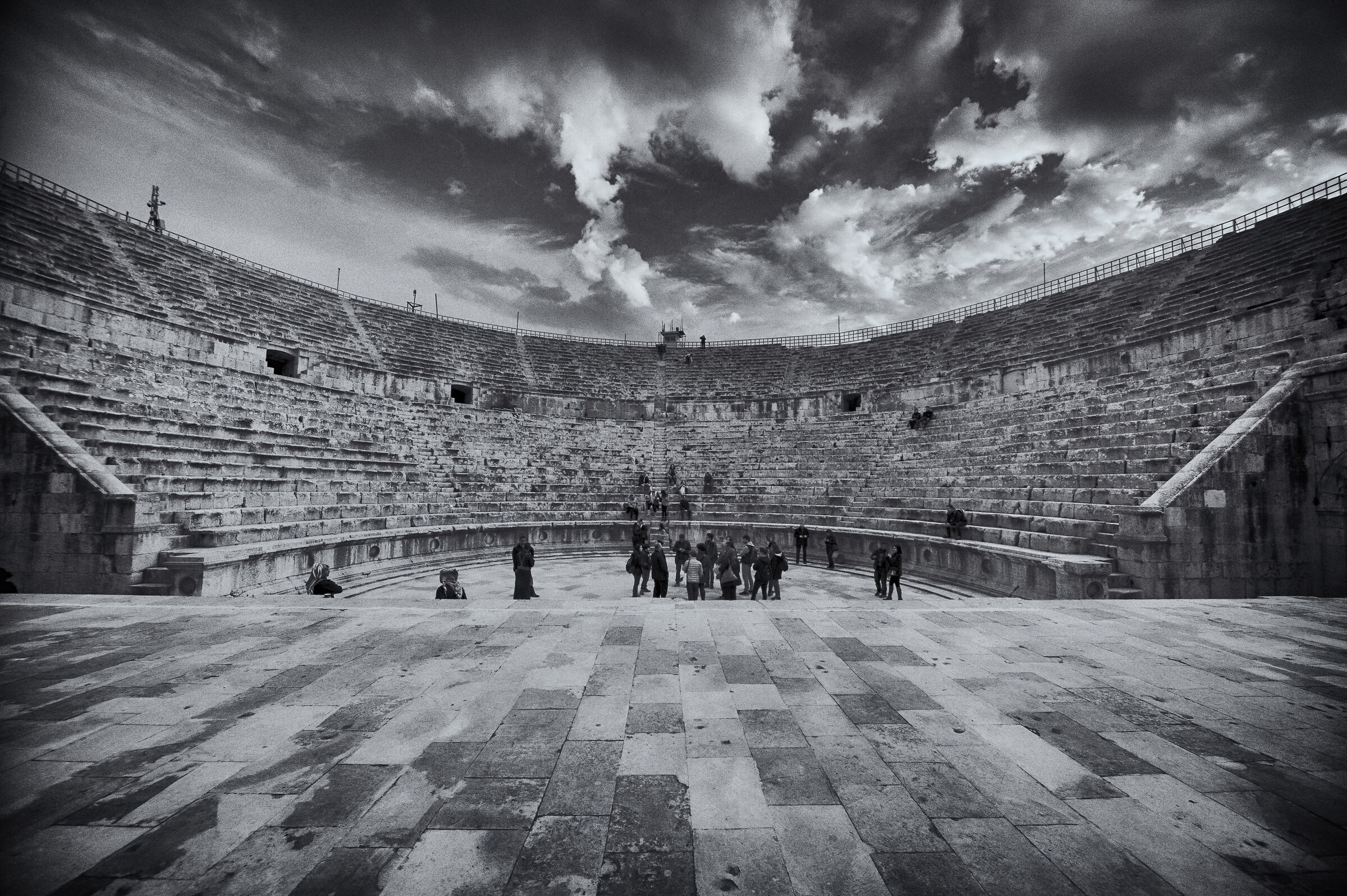 Jerash, the cavea of the southern theatre