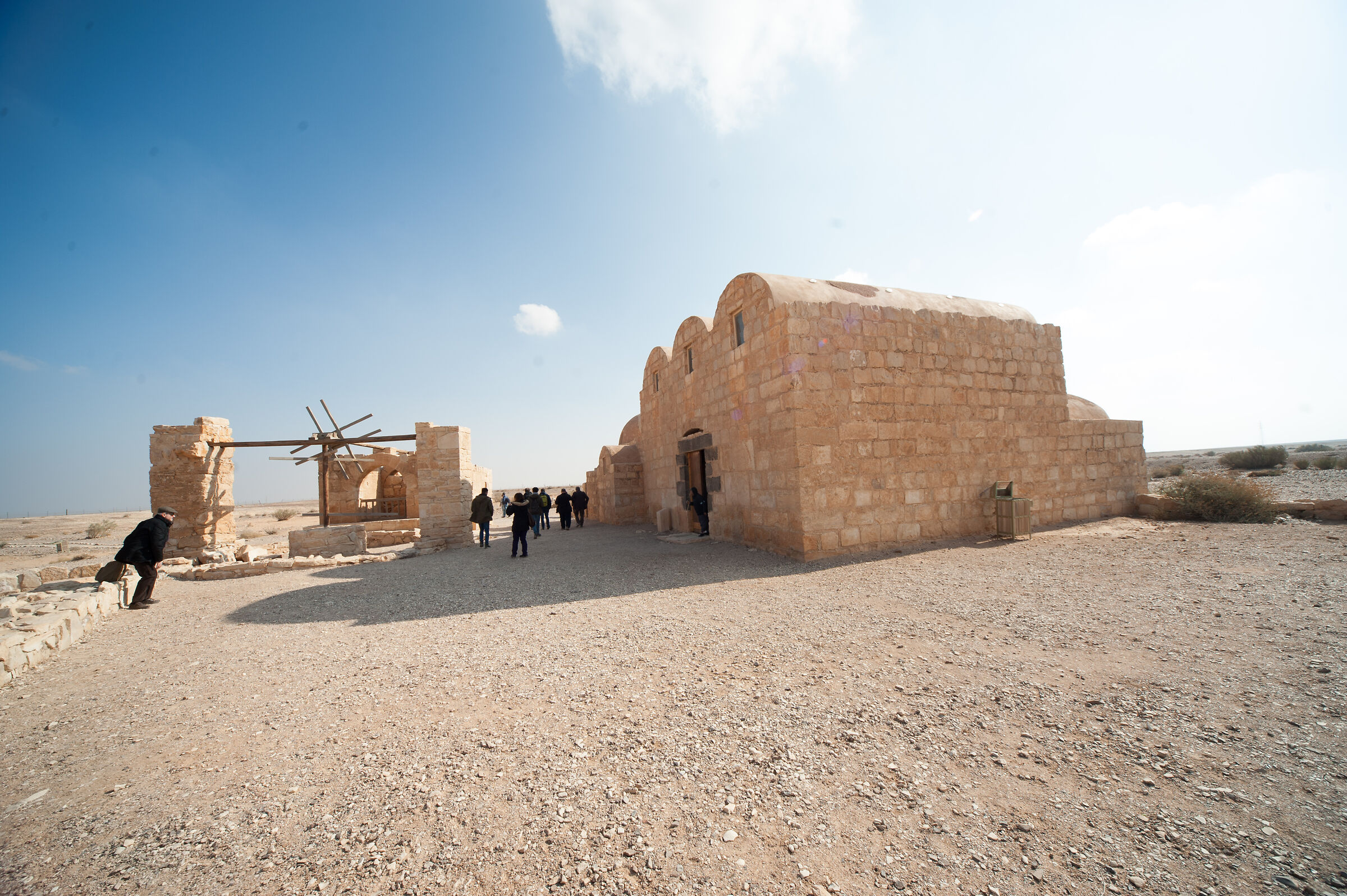 Qusayr Amra, about 85 km east of Amman