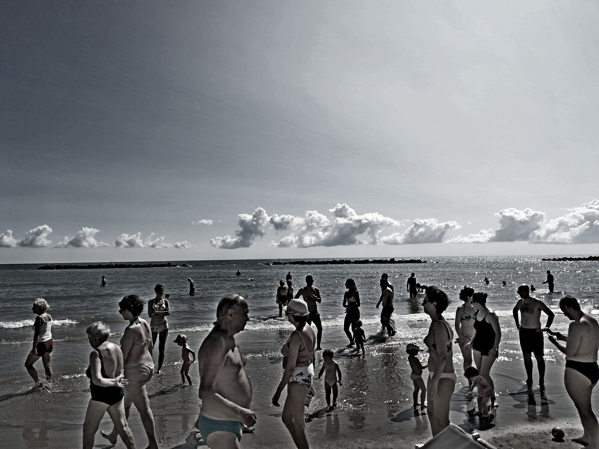 traffico in spiaggia
