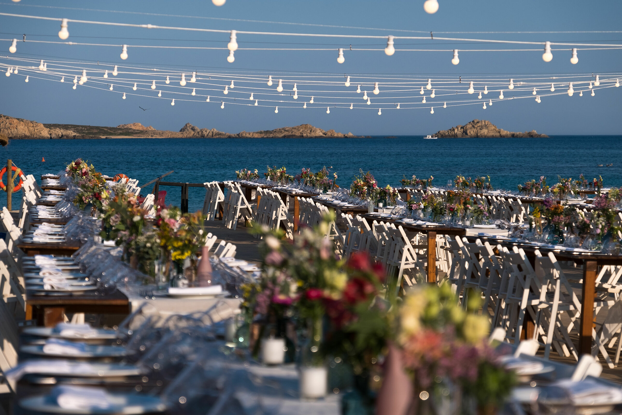 A party on the beach