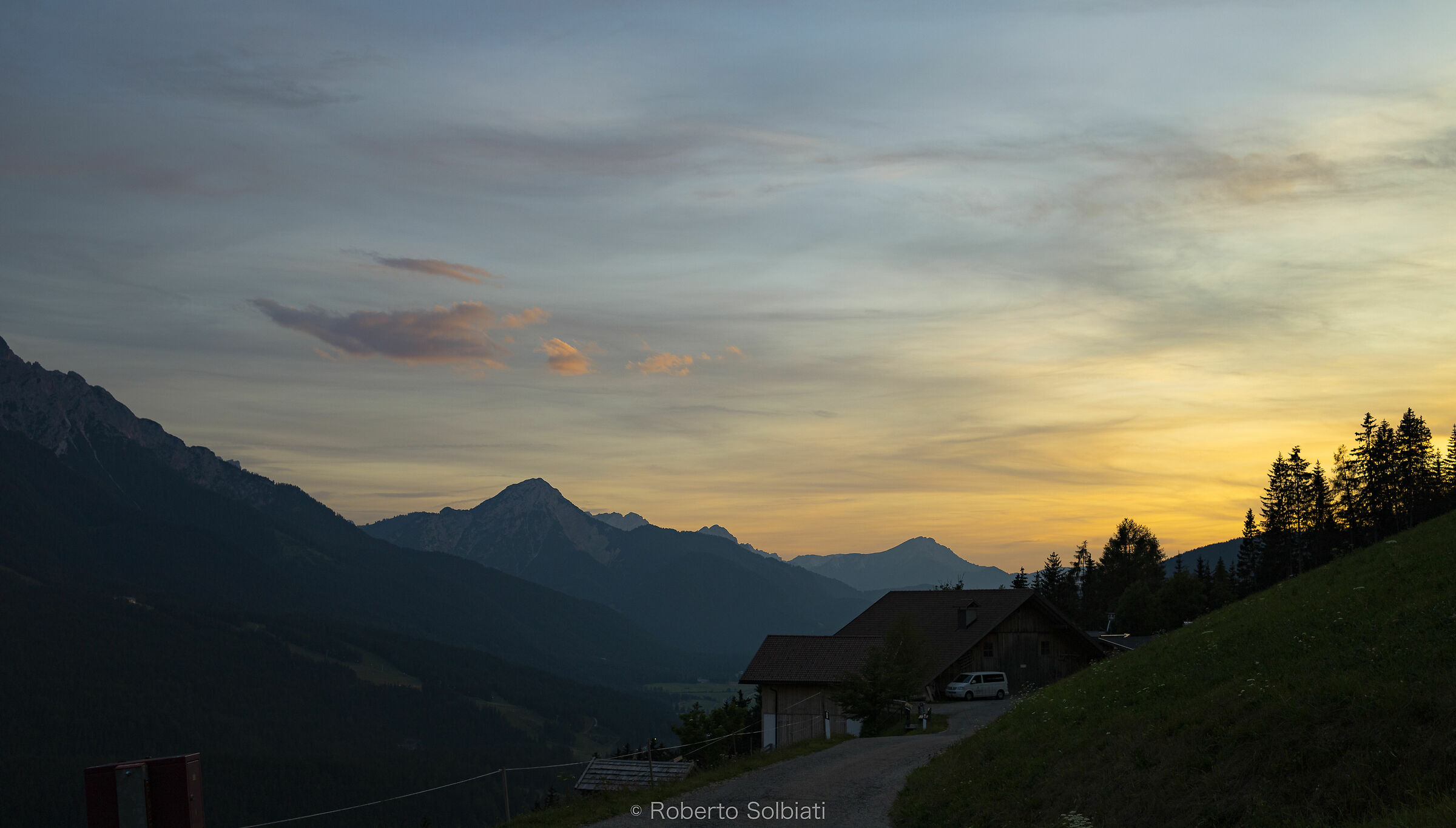 Tramonto sopra san Candido