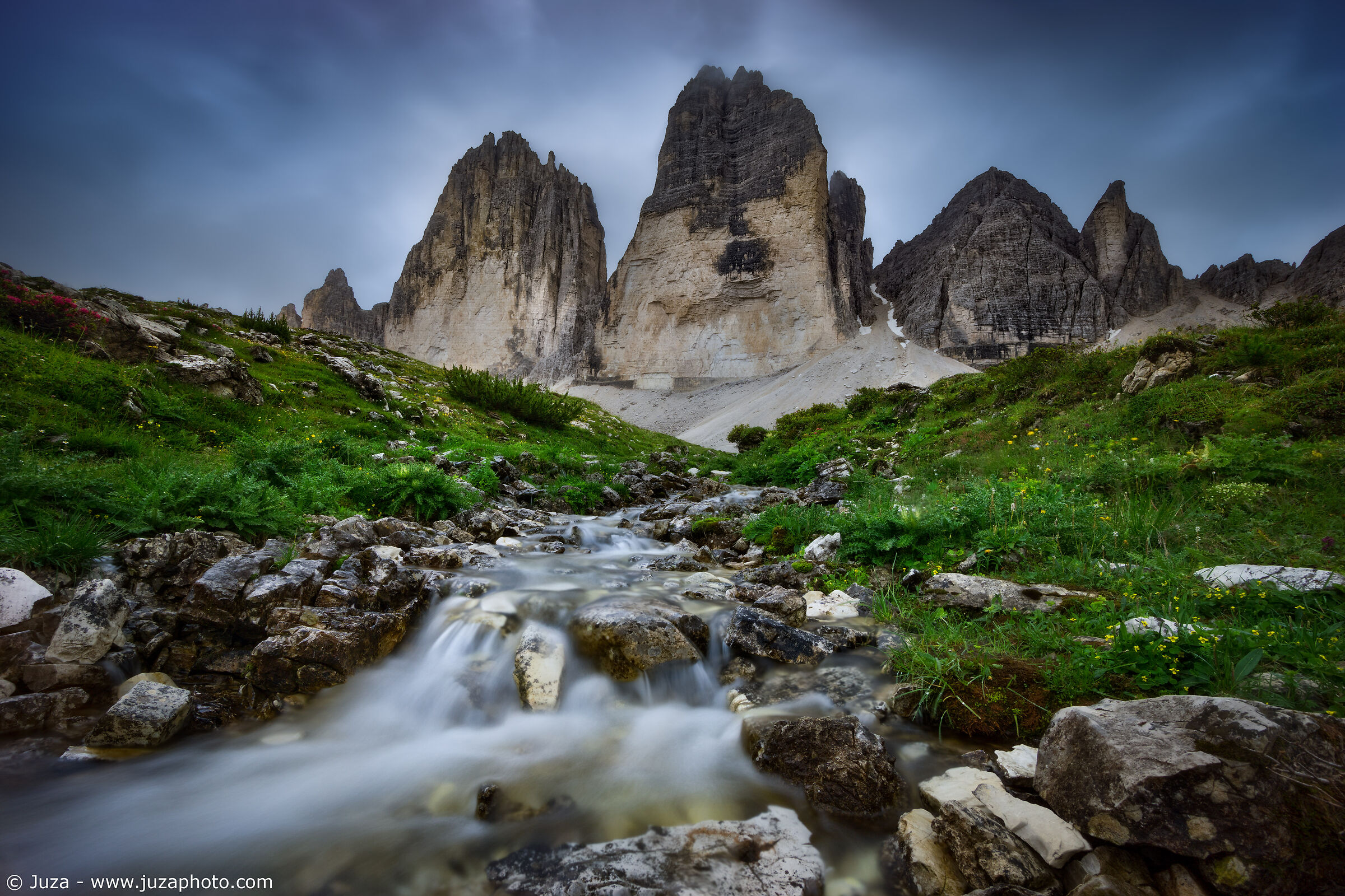 Le Tre Cime in una giornata temporalesca