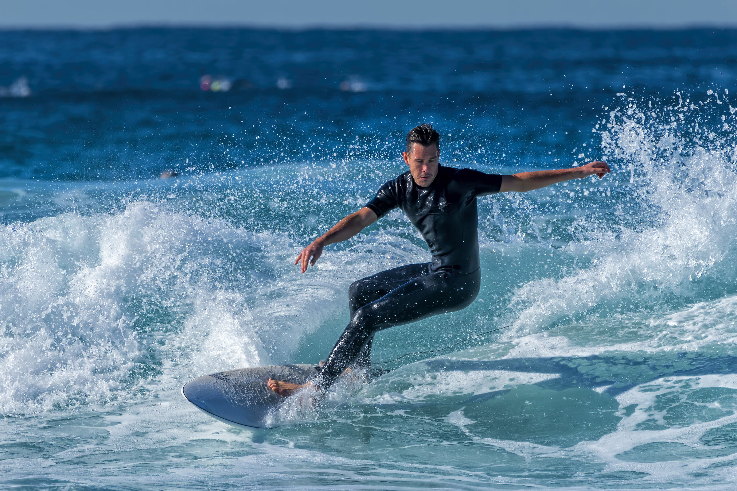 Surfing in winter time