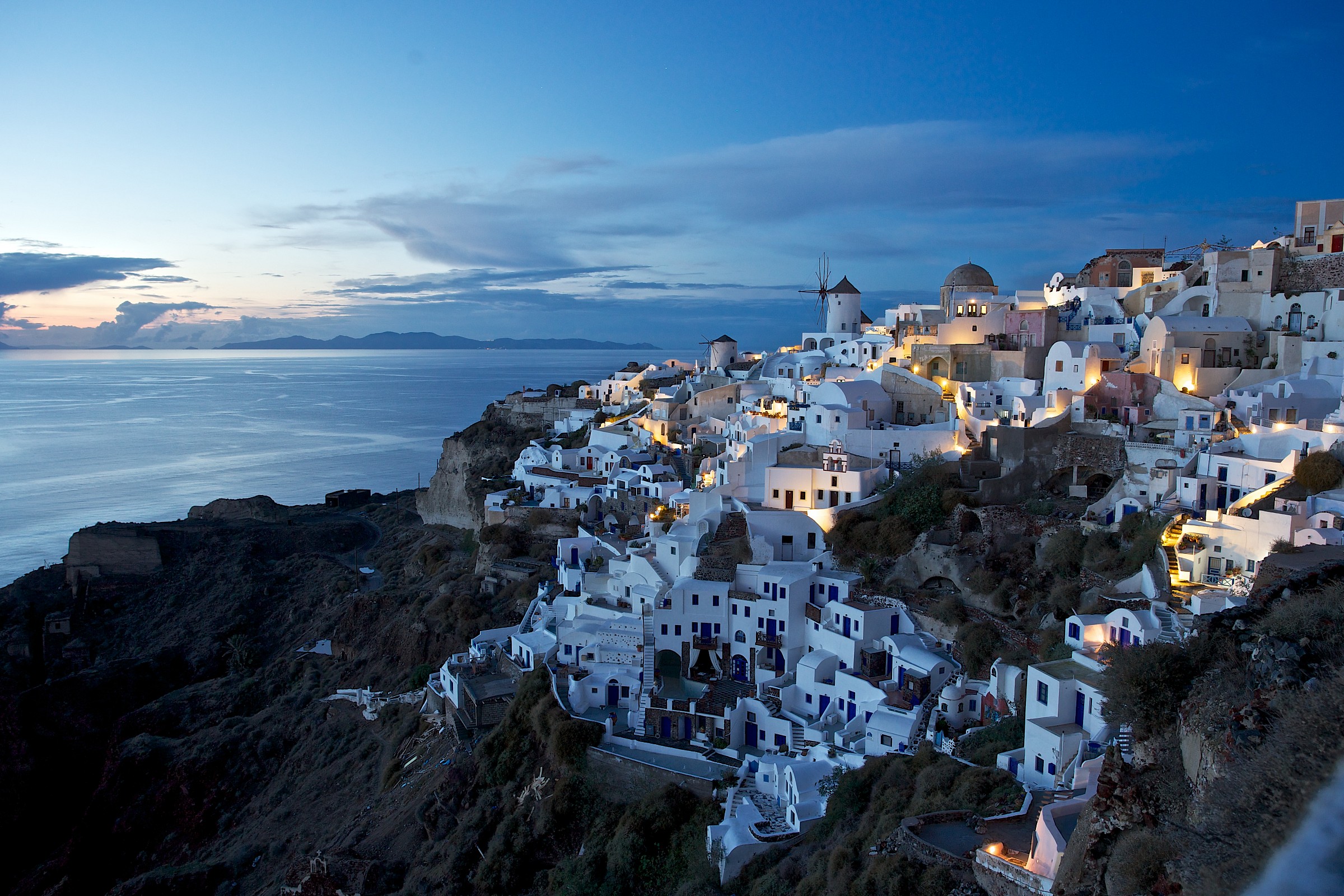 Santorini in the evening - Greece