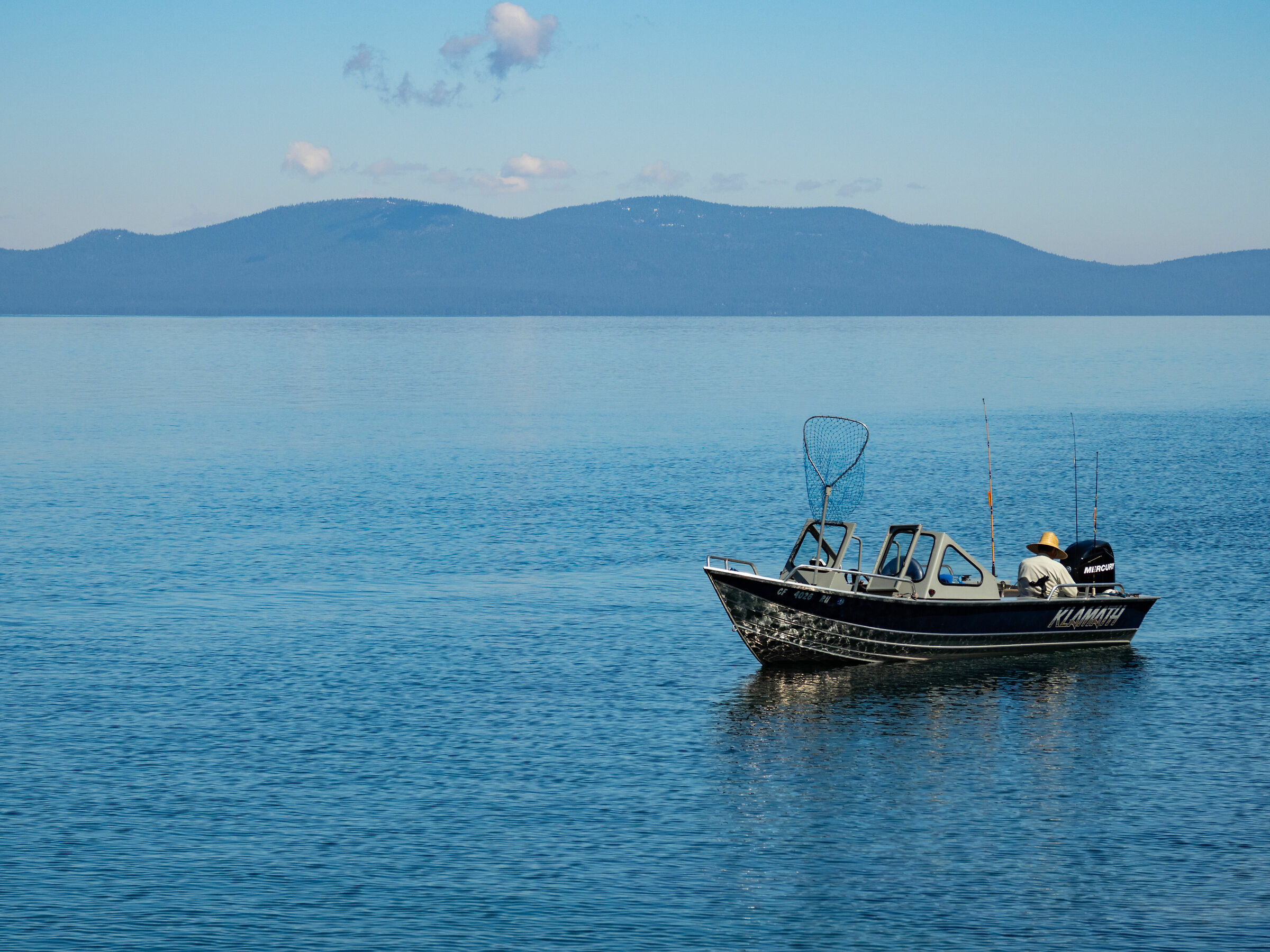 Fisherman in Lake Tahoe