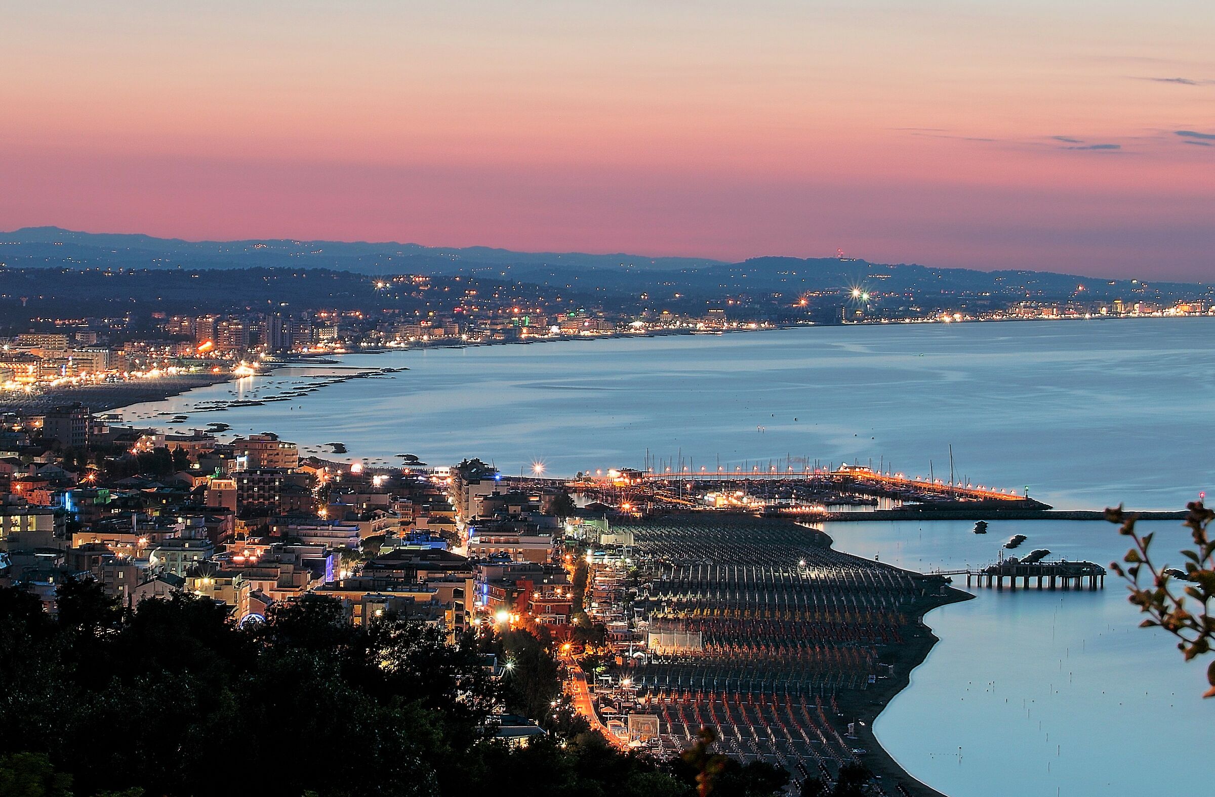 Sunset seen from Gabicce Monte
