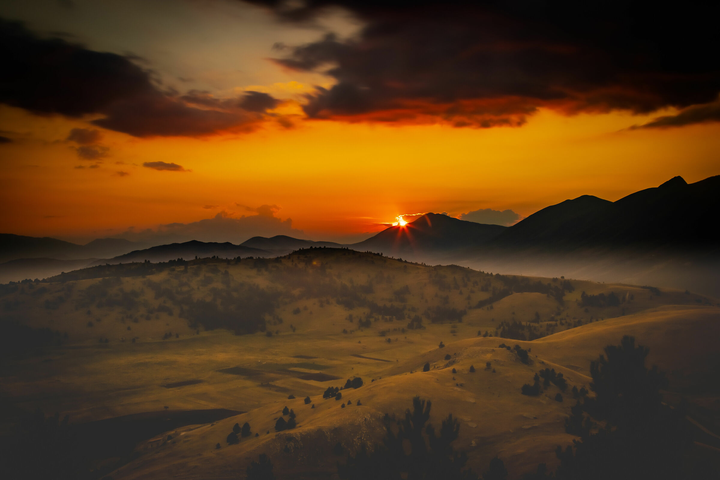 sunset Campo Imperatore