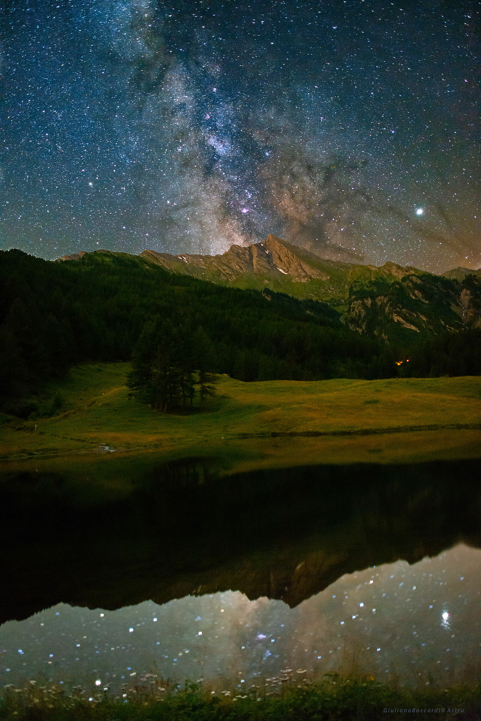 Val Germanasca di notte