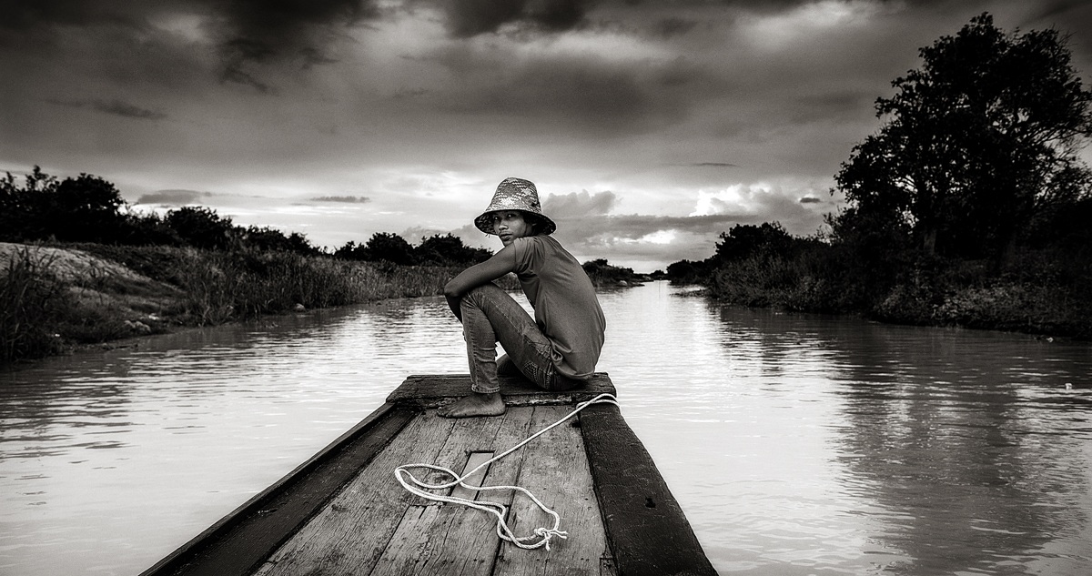 Cambodia-Towards the Tonle Sap Lake