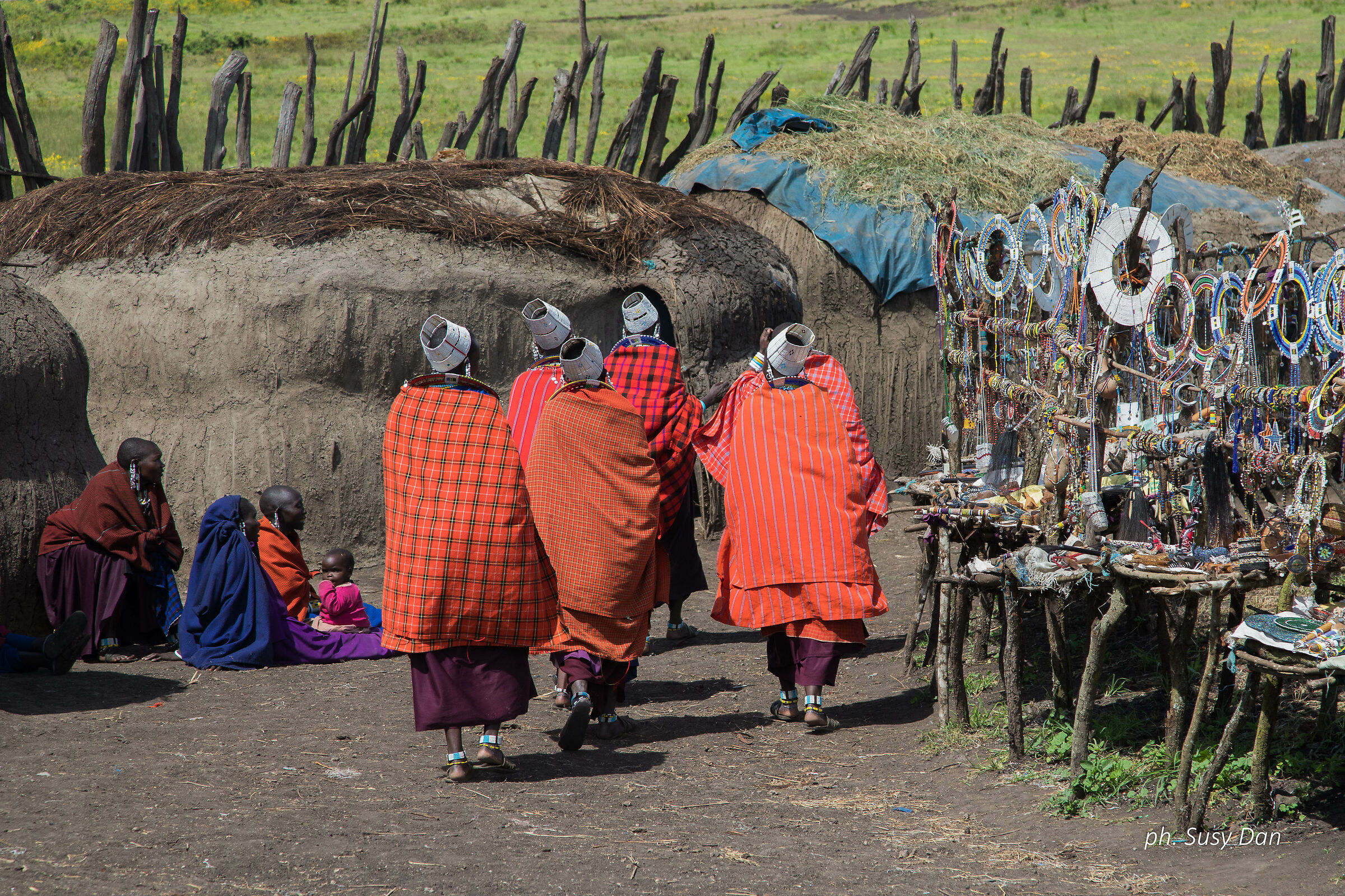 In a Maasai village
