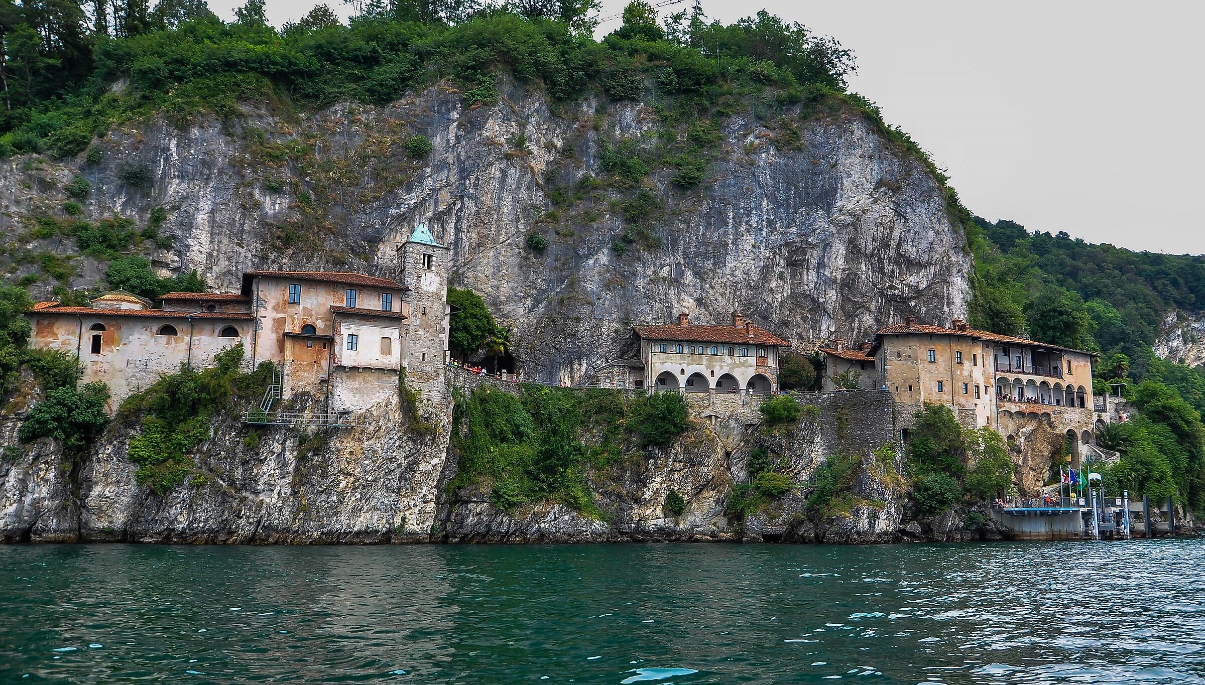 St. Catherine of the stone as seen from the lake
