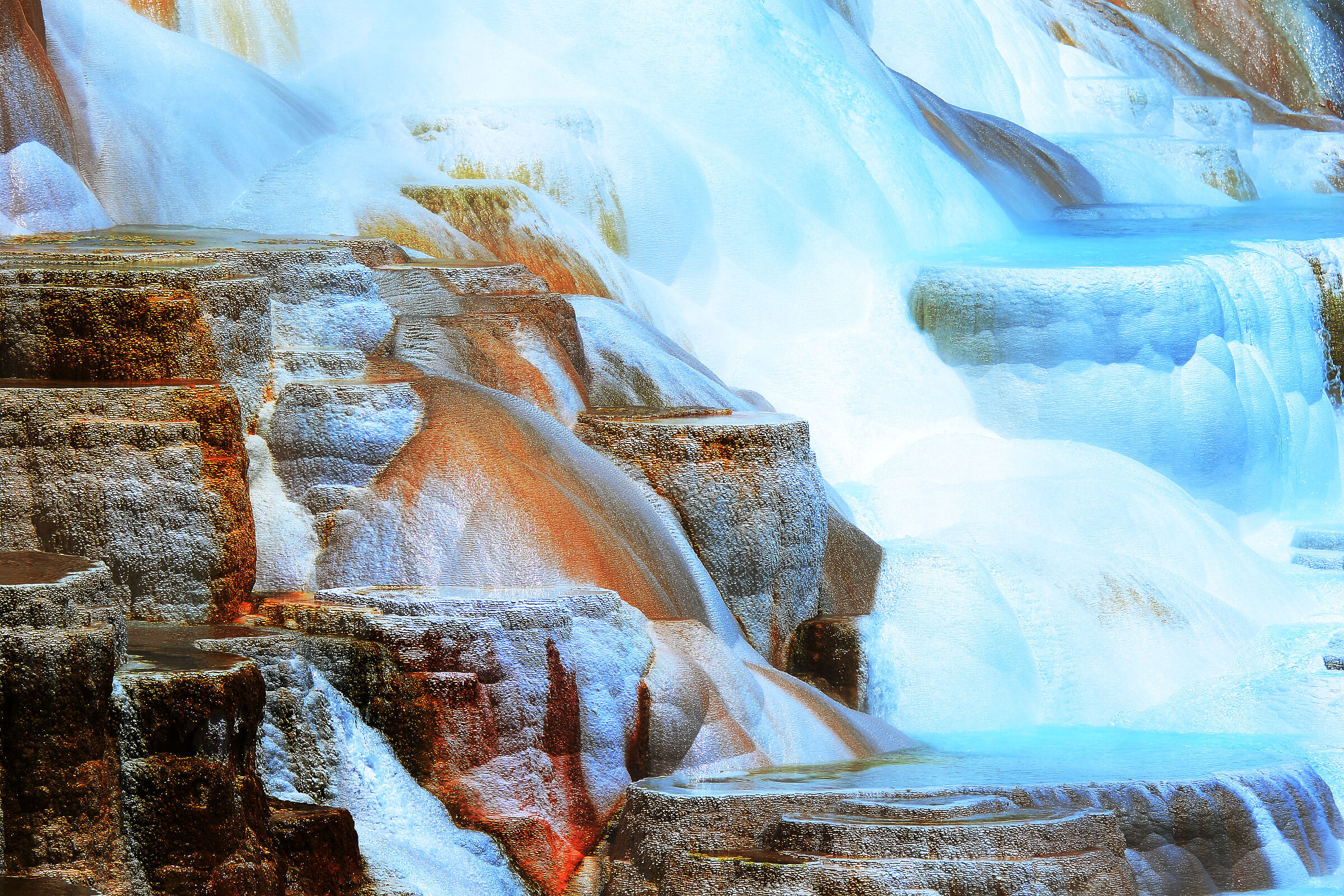 Mammoth Hot Spring - detail