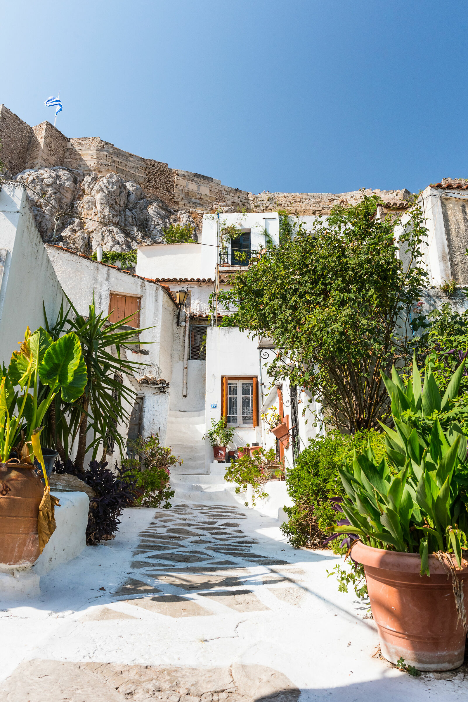 Acropoli vista da Plaka, Atene
