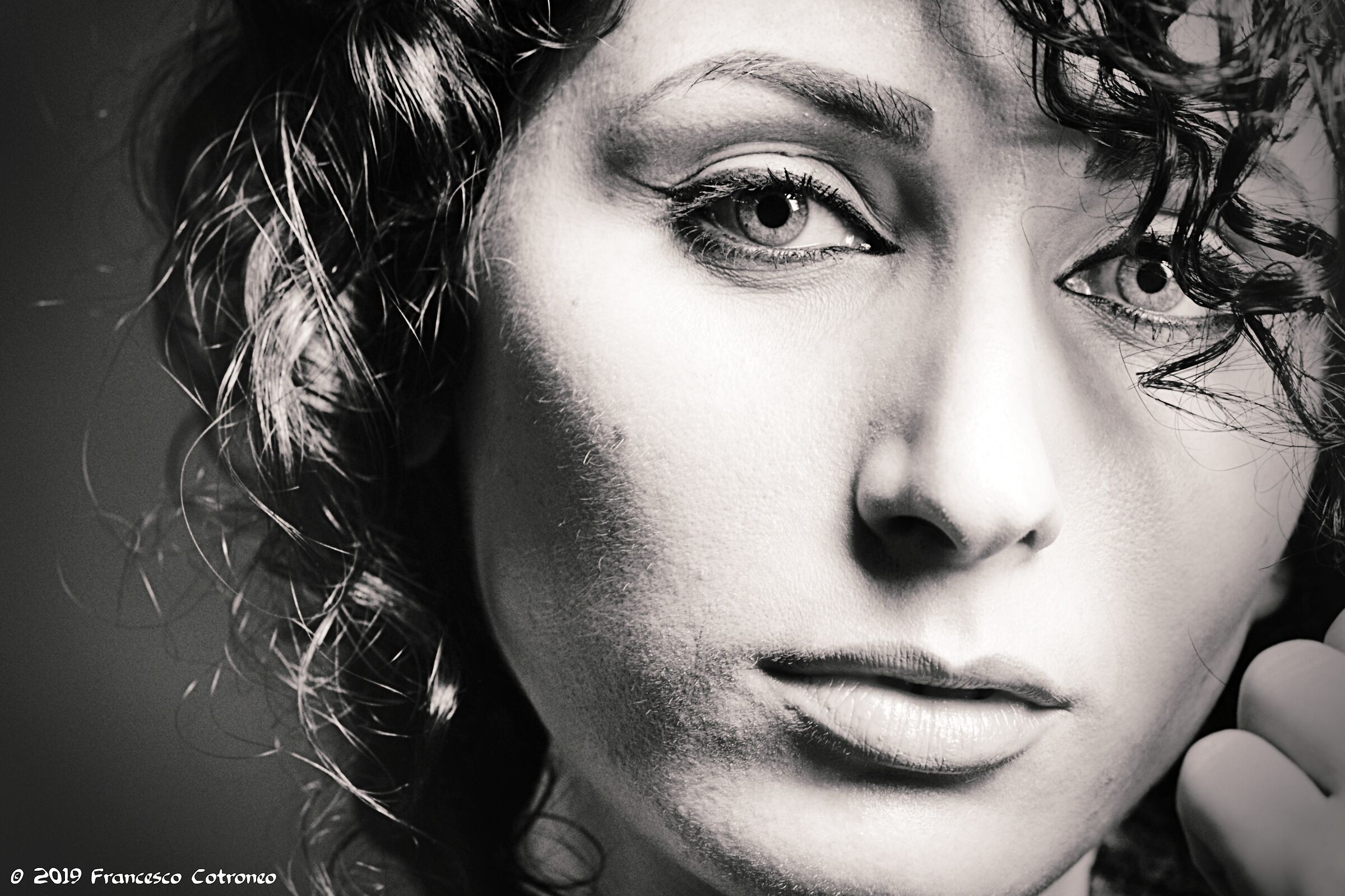 black and white look...