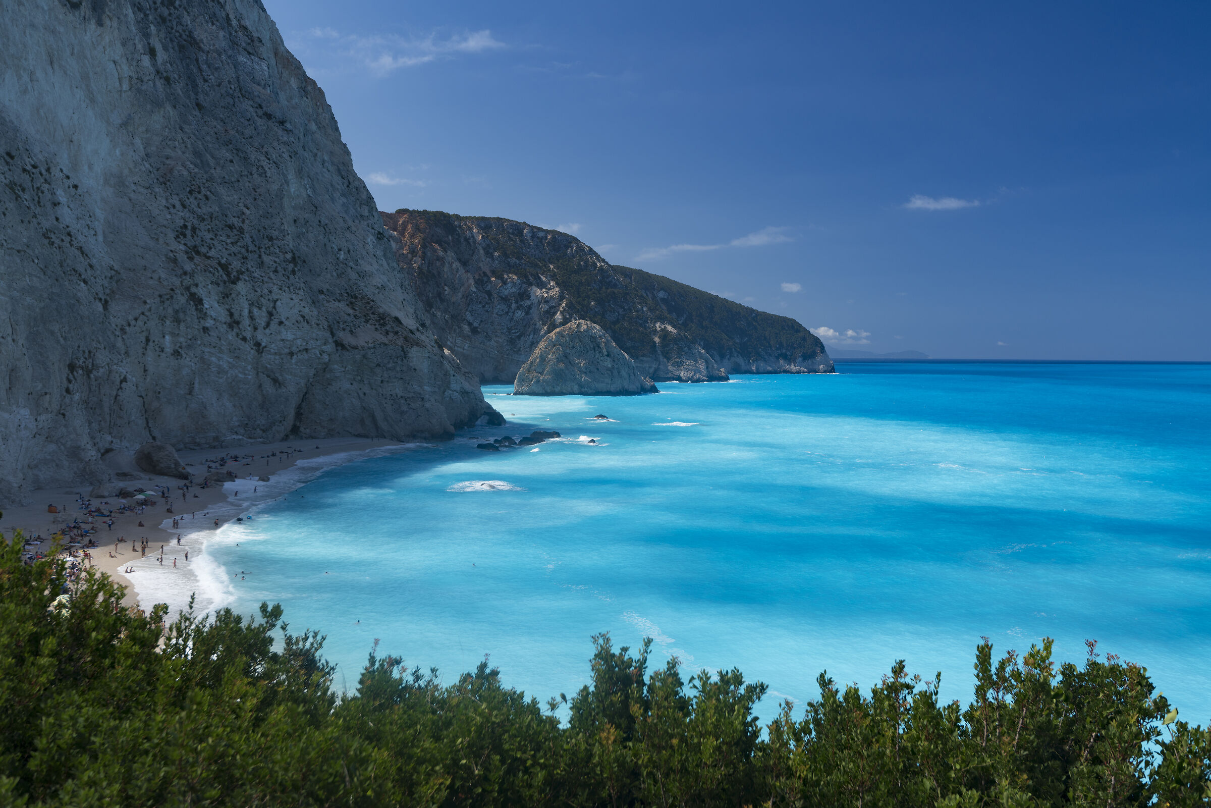 into the blue (Port Katsiki, Lefkada Greece)