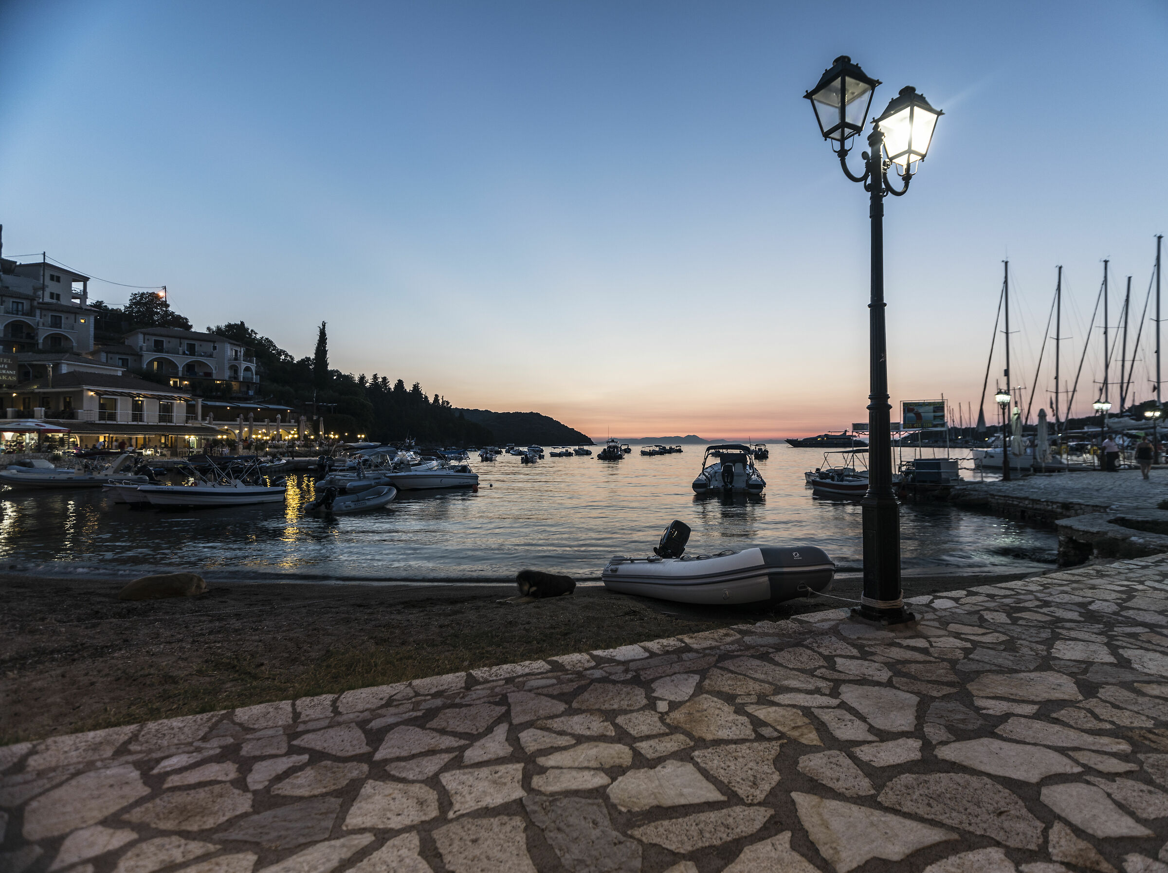 sunset in Sivota, Greece