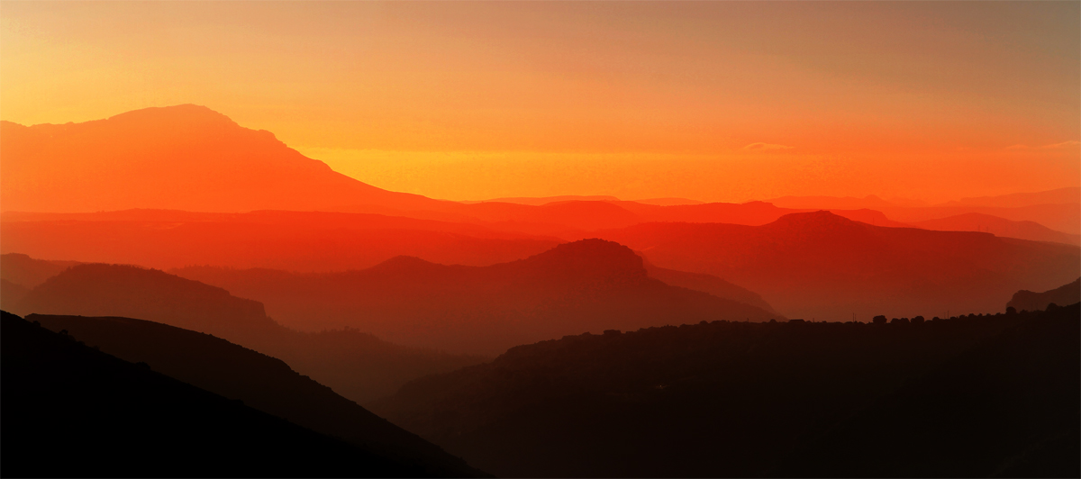 Sunrise over the mountains