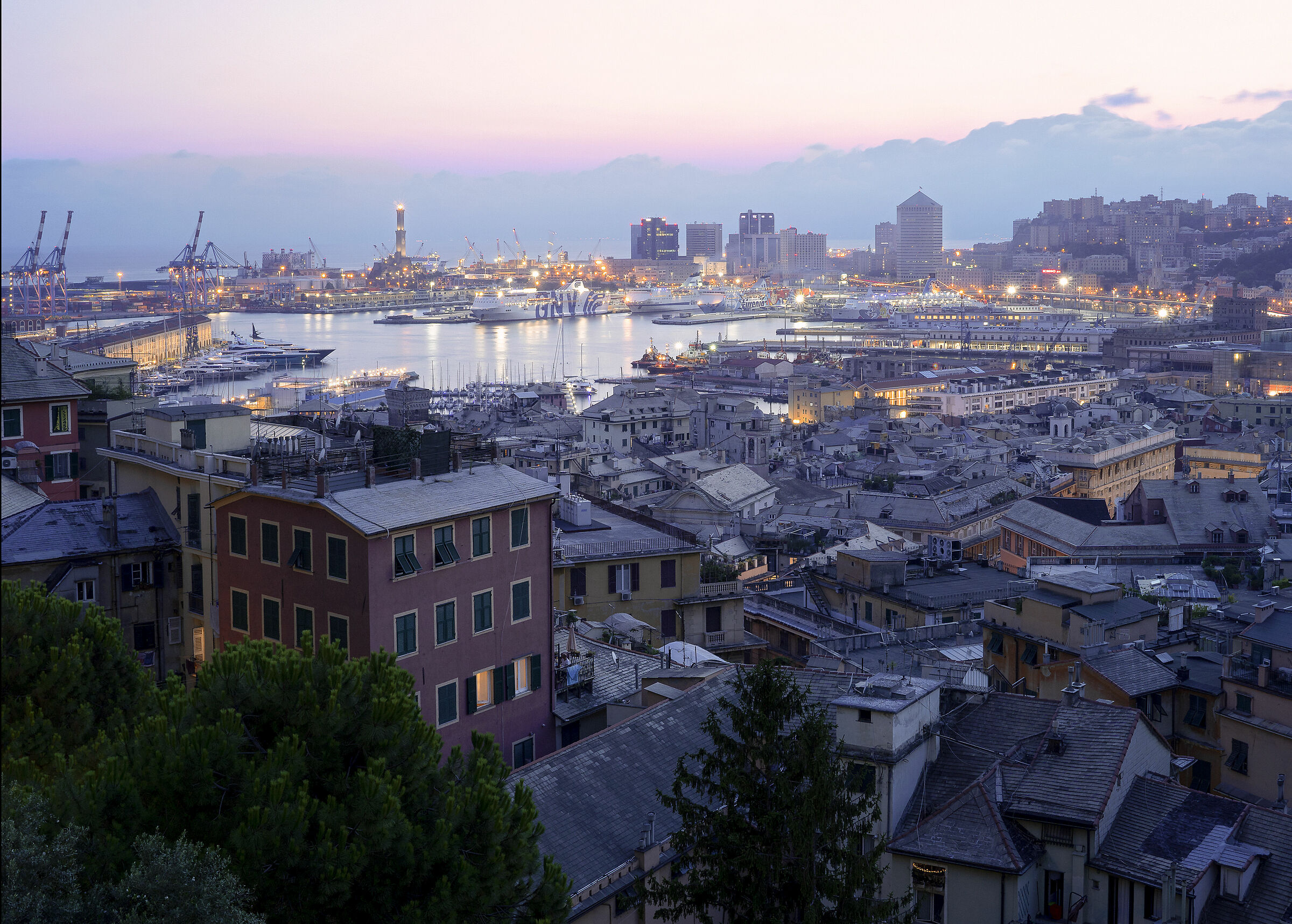 Panorama in Genova
