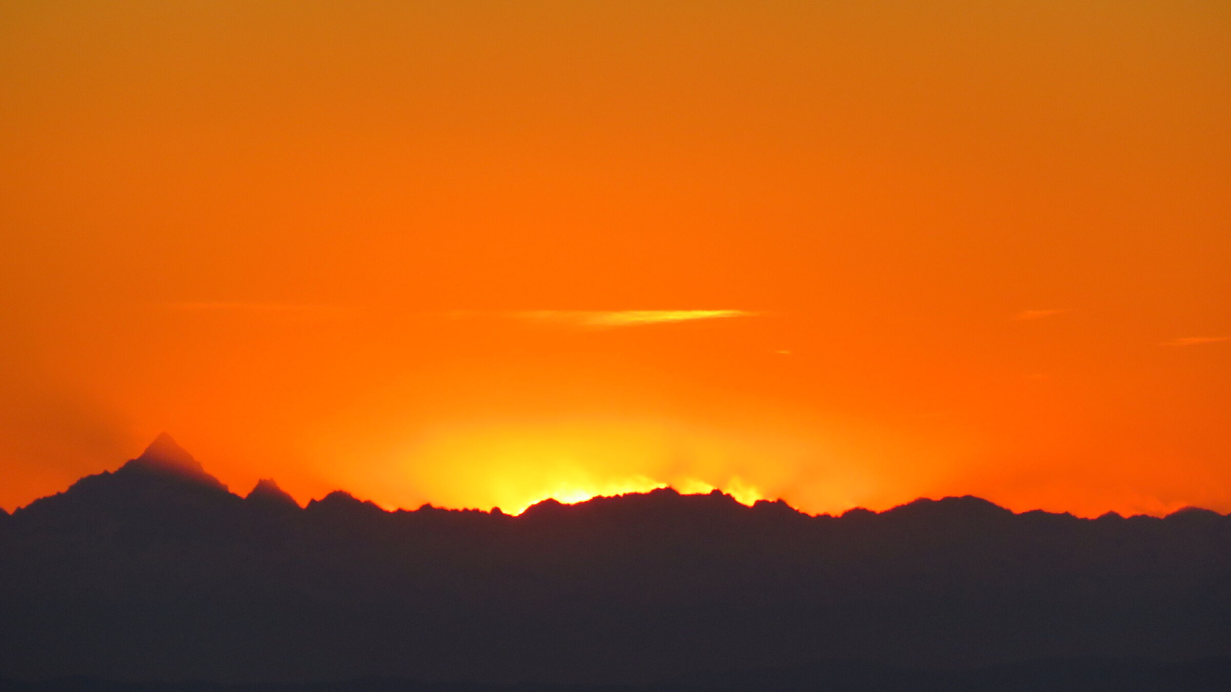 Sunset near the Monviso
