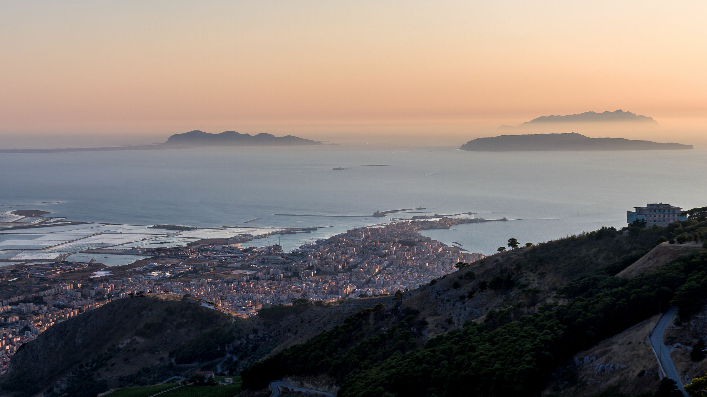 Sunset over the Egadi