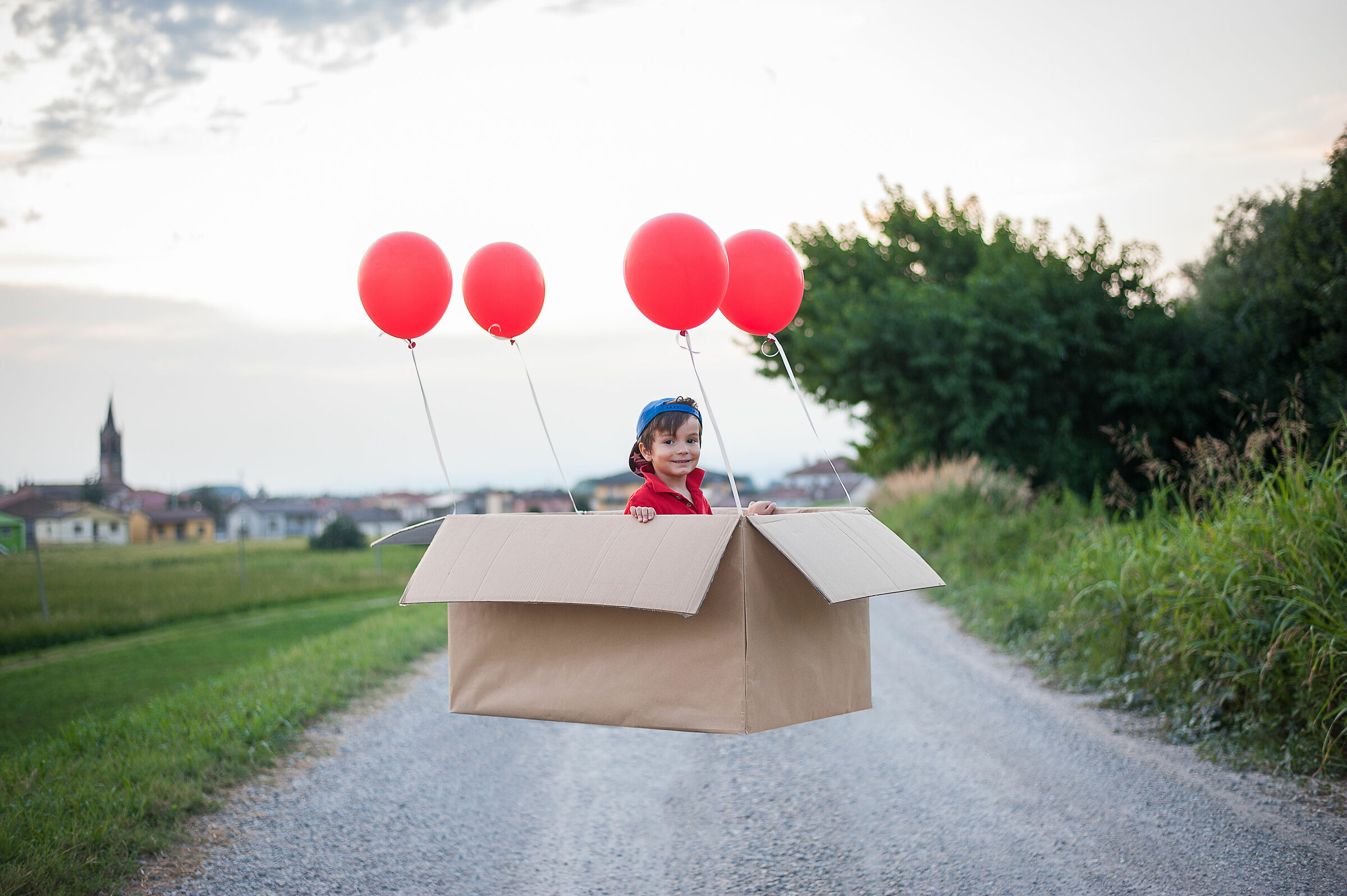 Man dreams of flying...