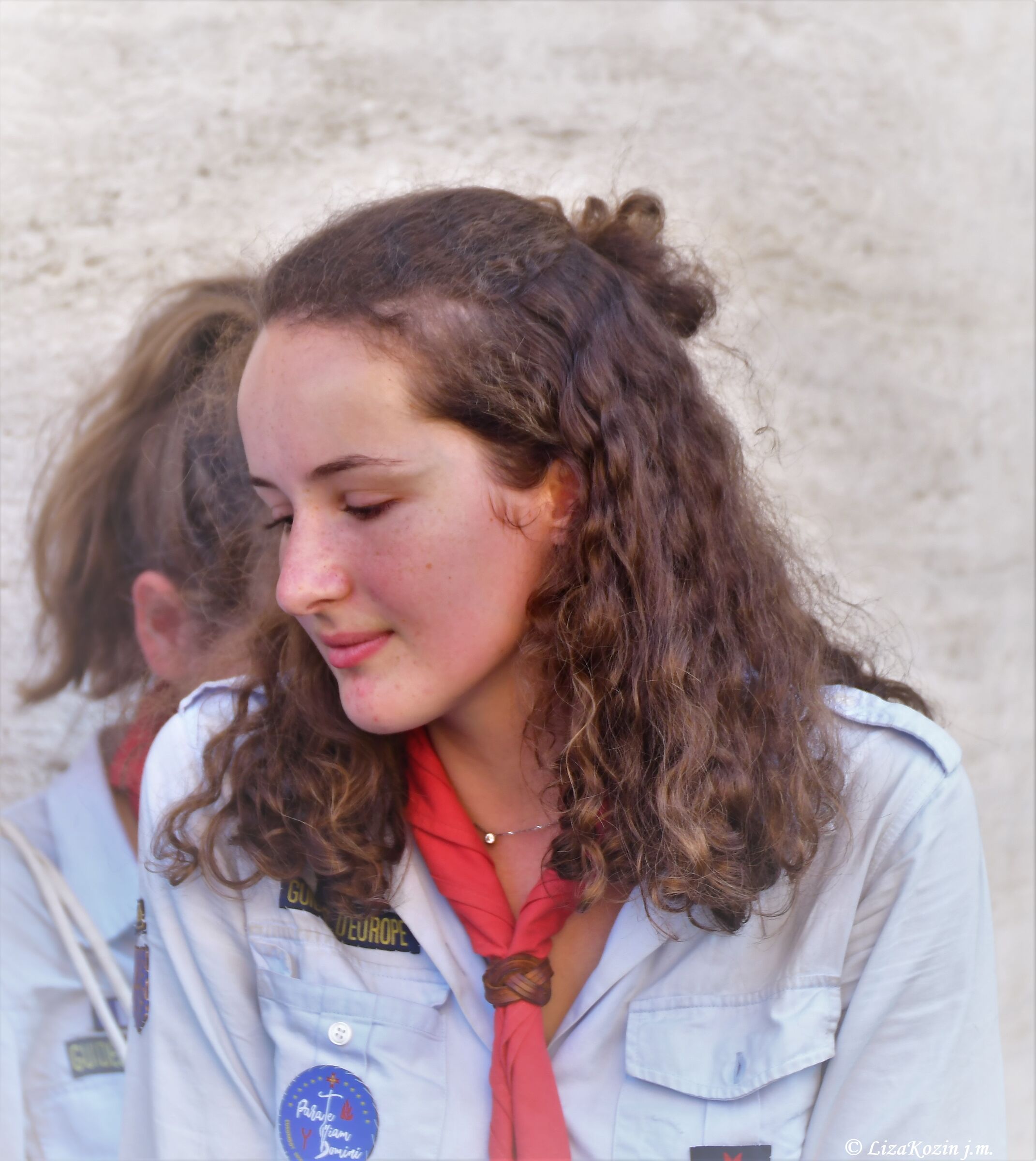 A girl scout French. St. Office Square. Rome