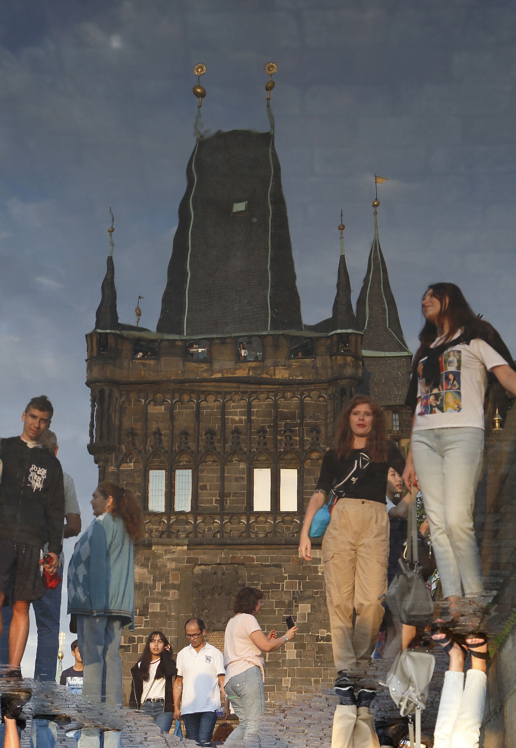 After the thunderstorm reflection of the San Carlo Bridge