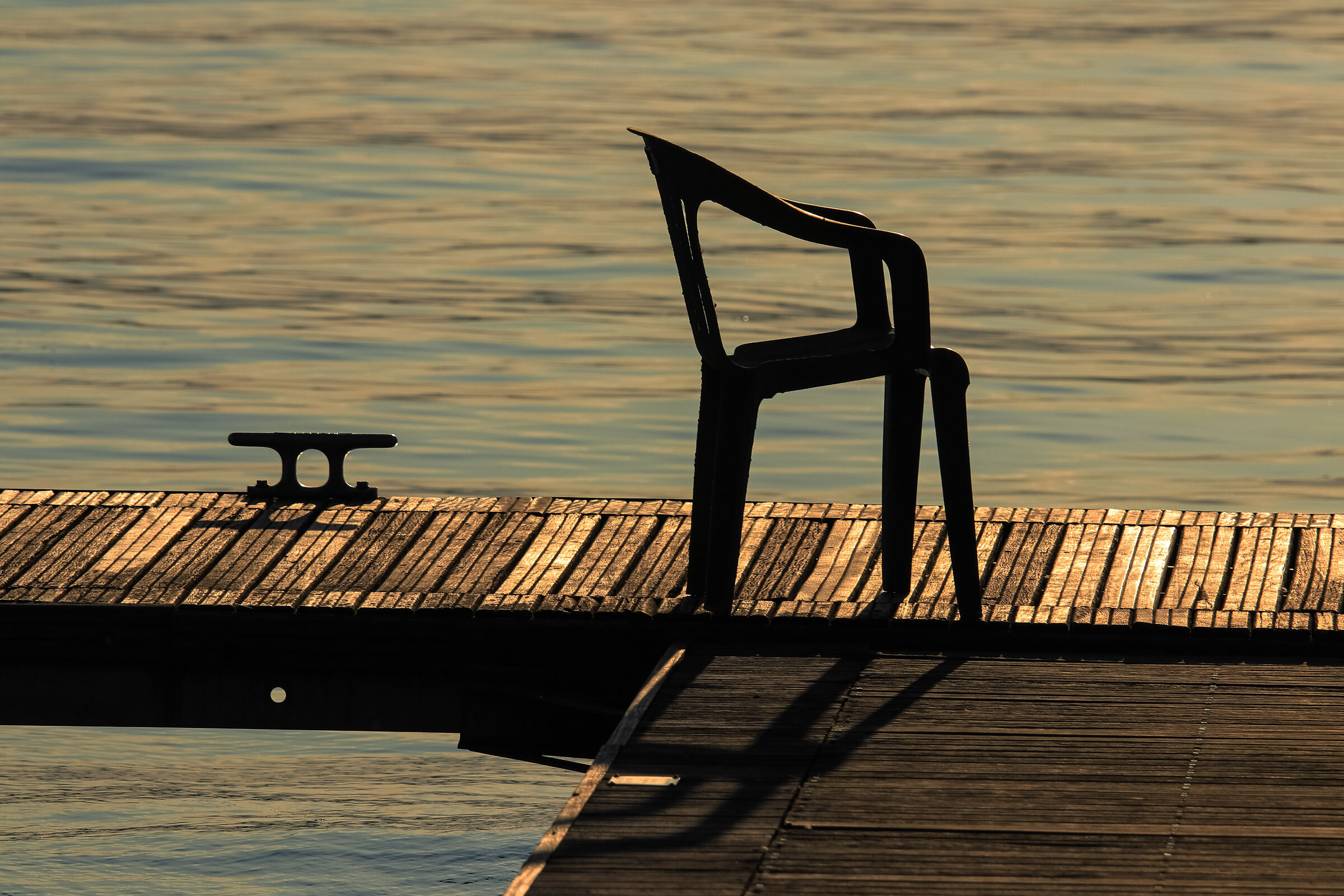 Sunset over the lake