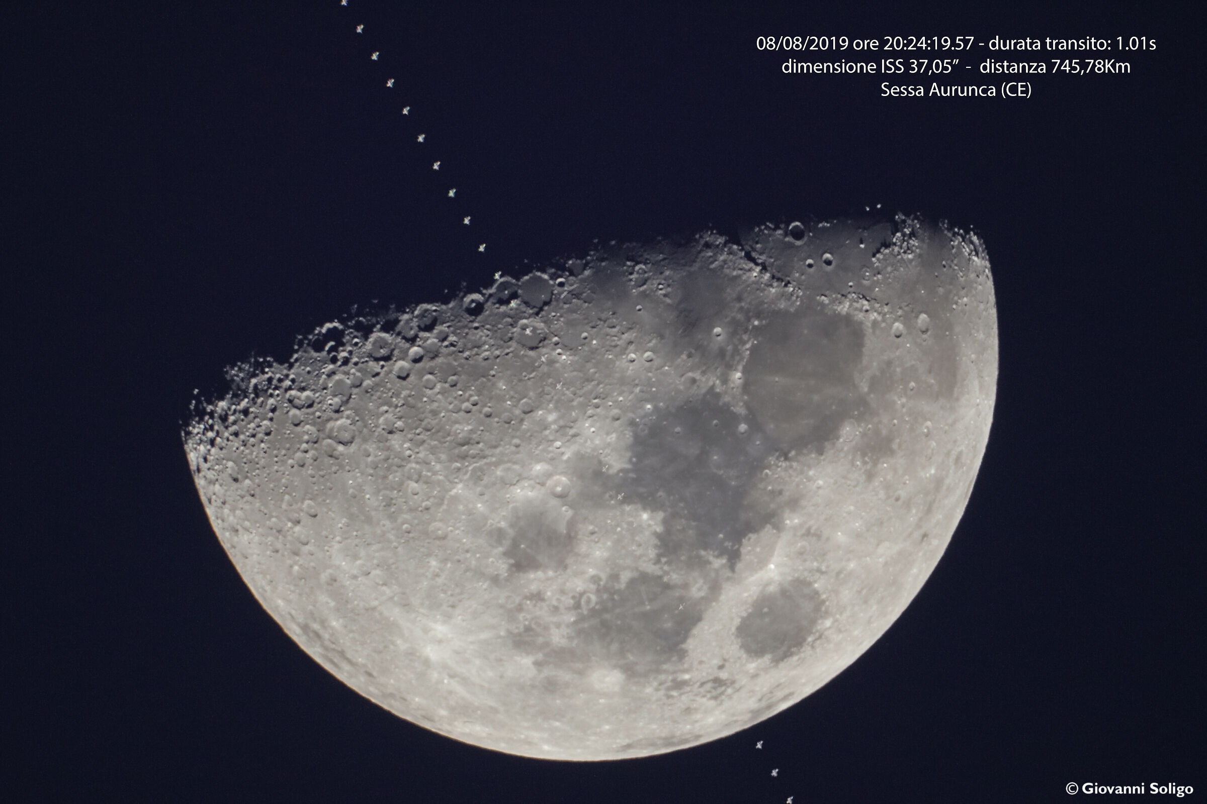 Lunar Transit of the ISS
