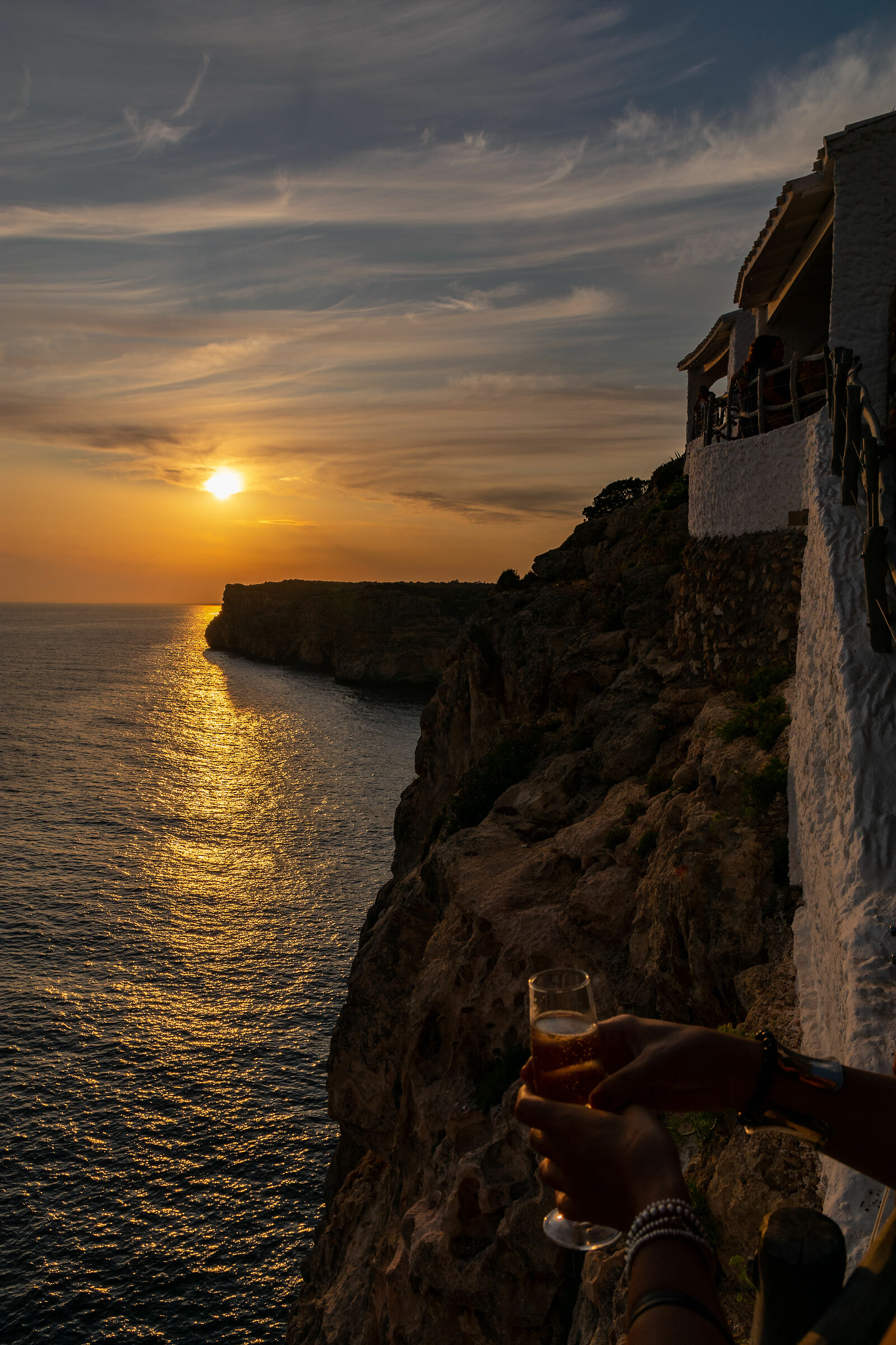 Sunset at Cova d'en Xoroi (Menorca)