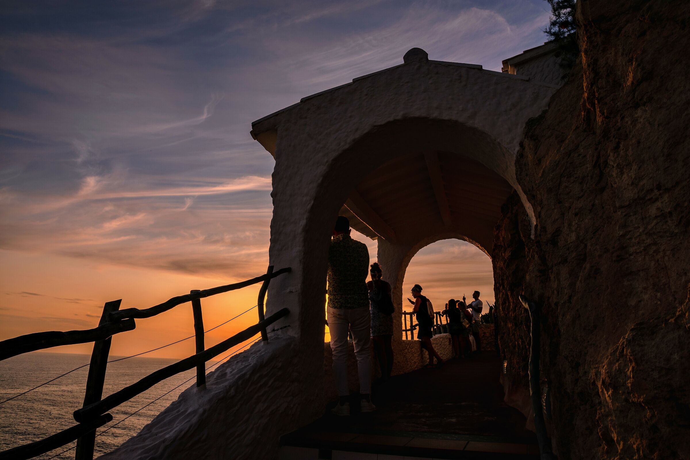 Sunset at Cova d'en Xoroi (Menorca)