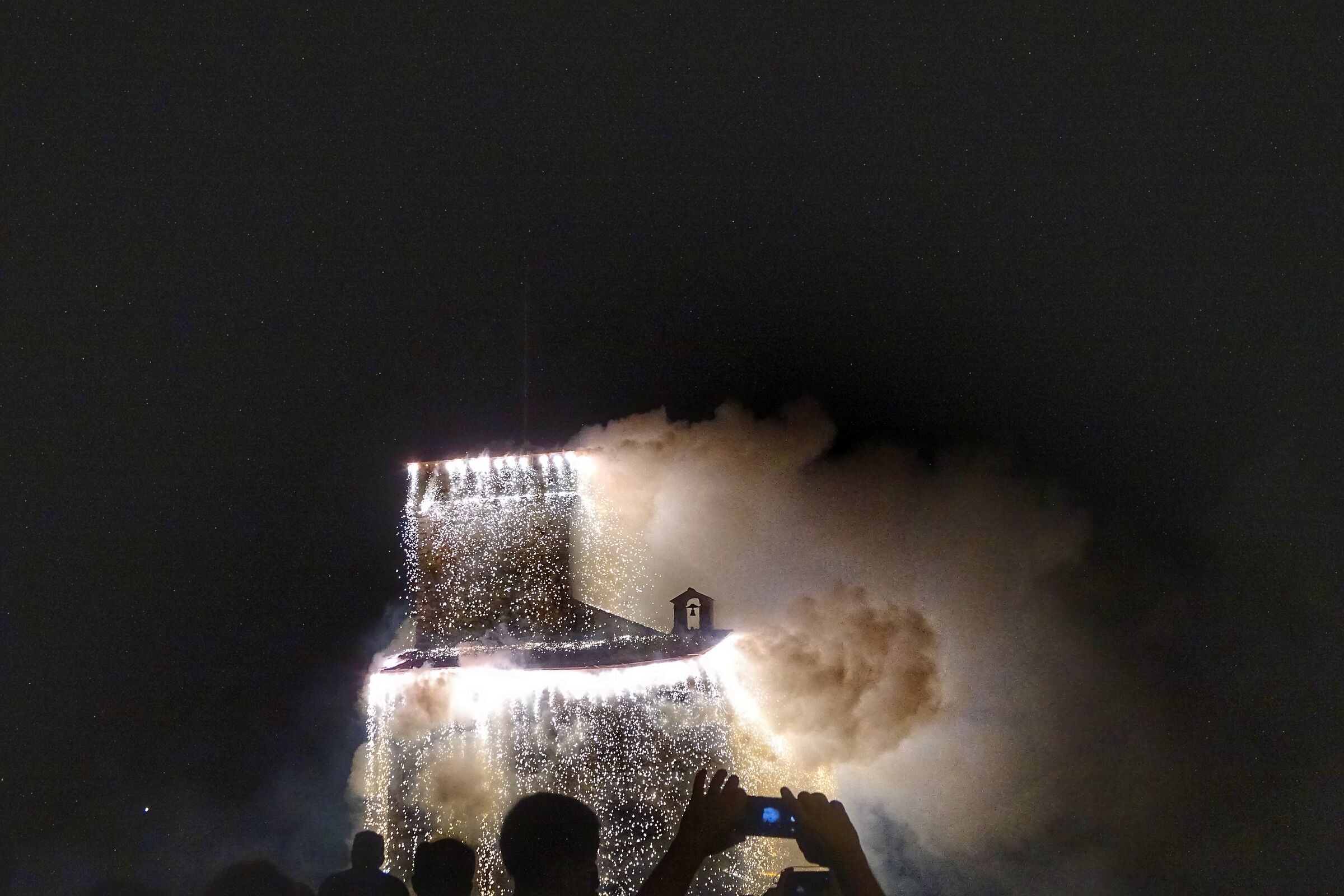 Rapallo. Incendio del castello