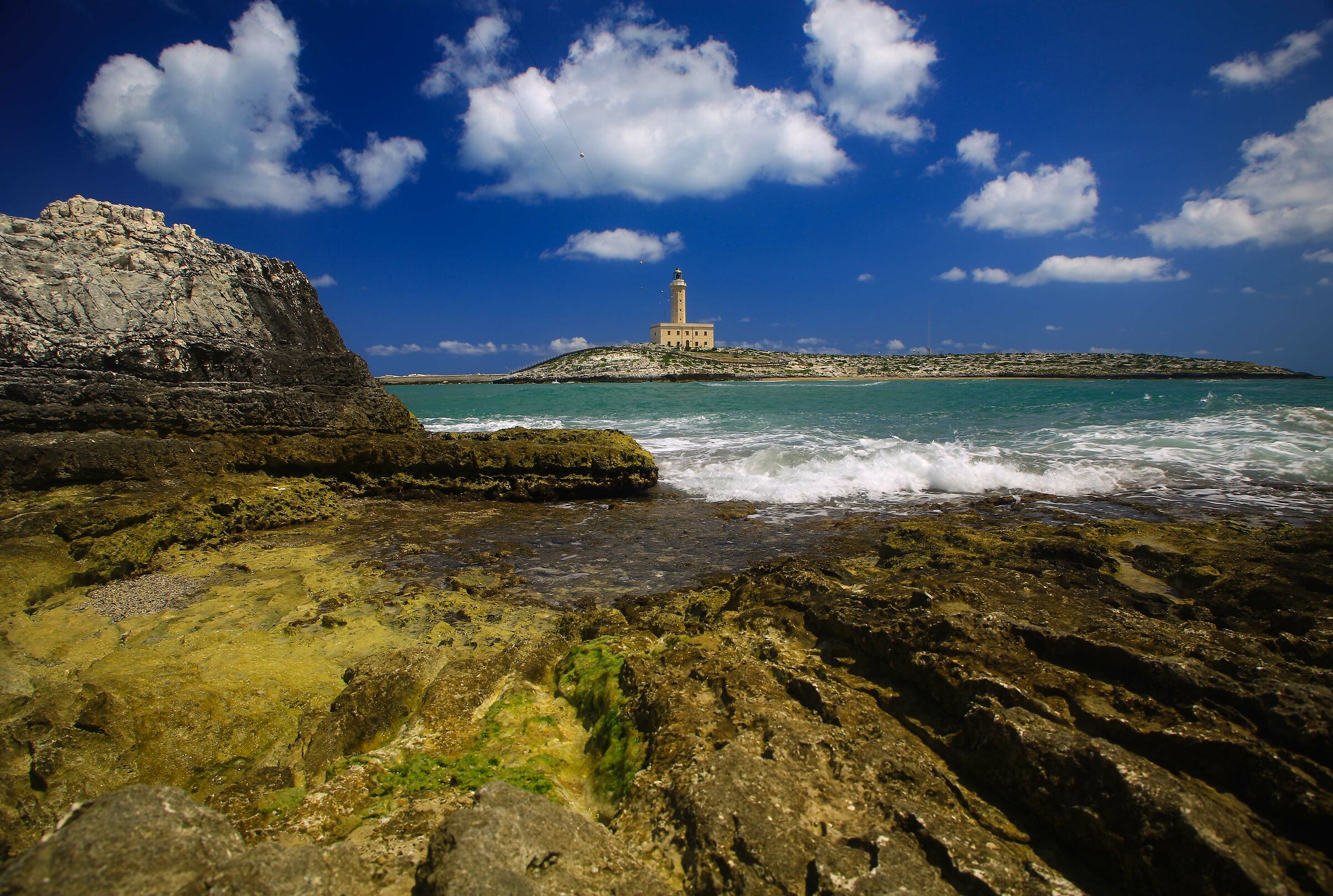 Veduta faro di Vieste