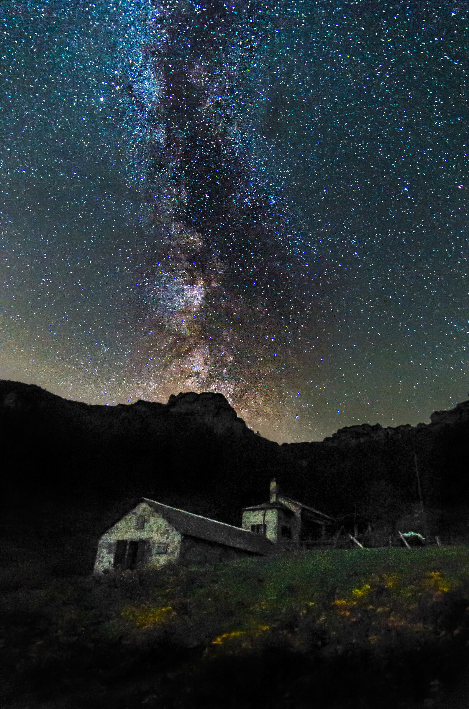 Via Lattea dalla Casera di Cornia