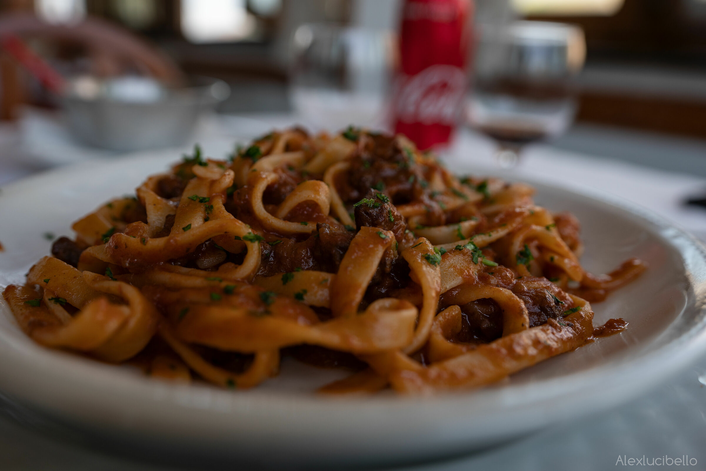 Pappardelle with the wild boar!