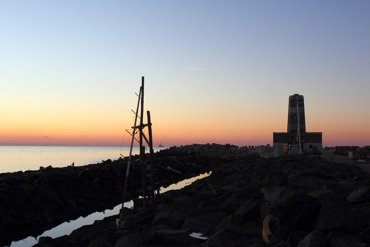 The lighthouse of the port