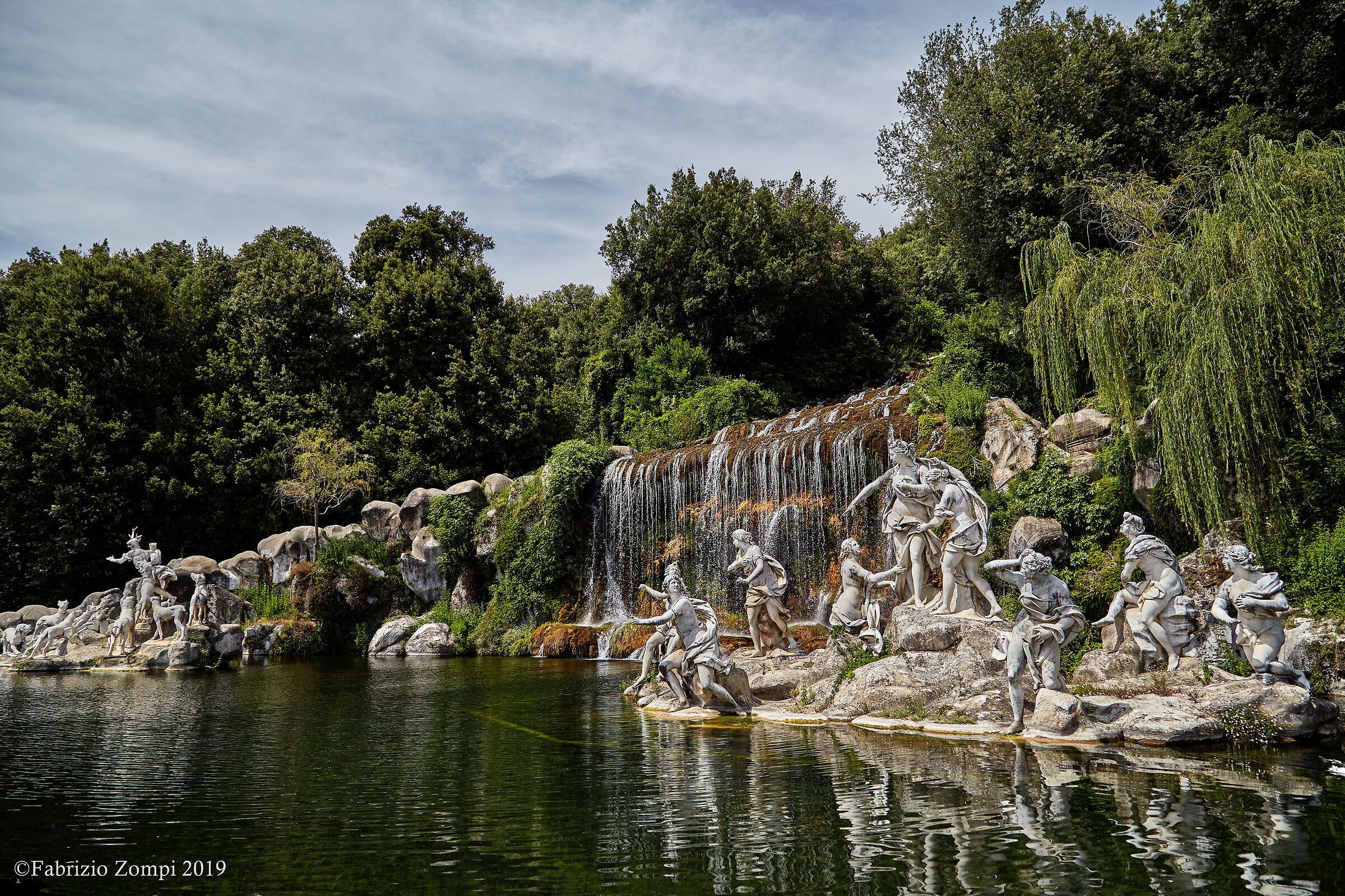 At the bottom of the vial(one) of the palace of Caserta
