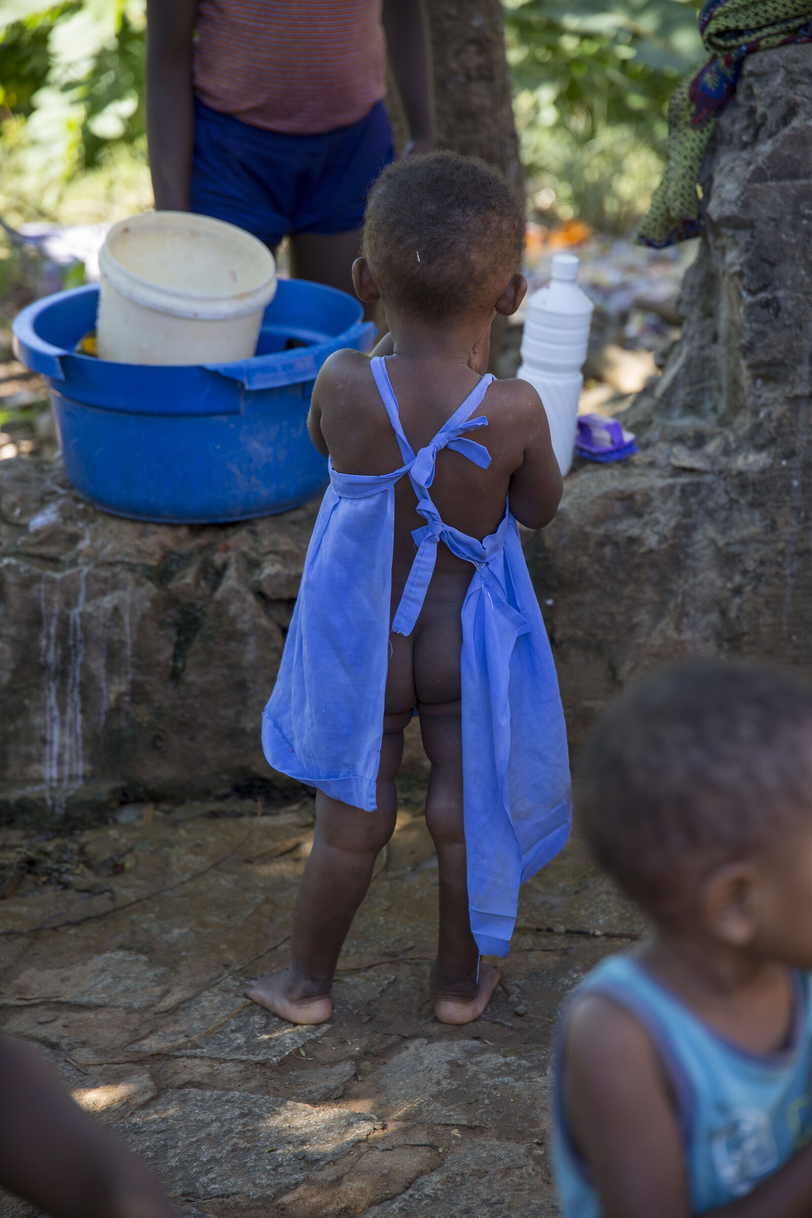 Small in a village in the Mozambique canal
