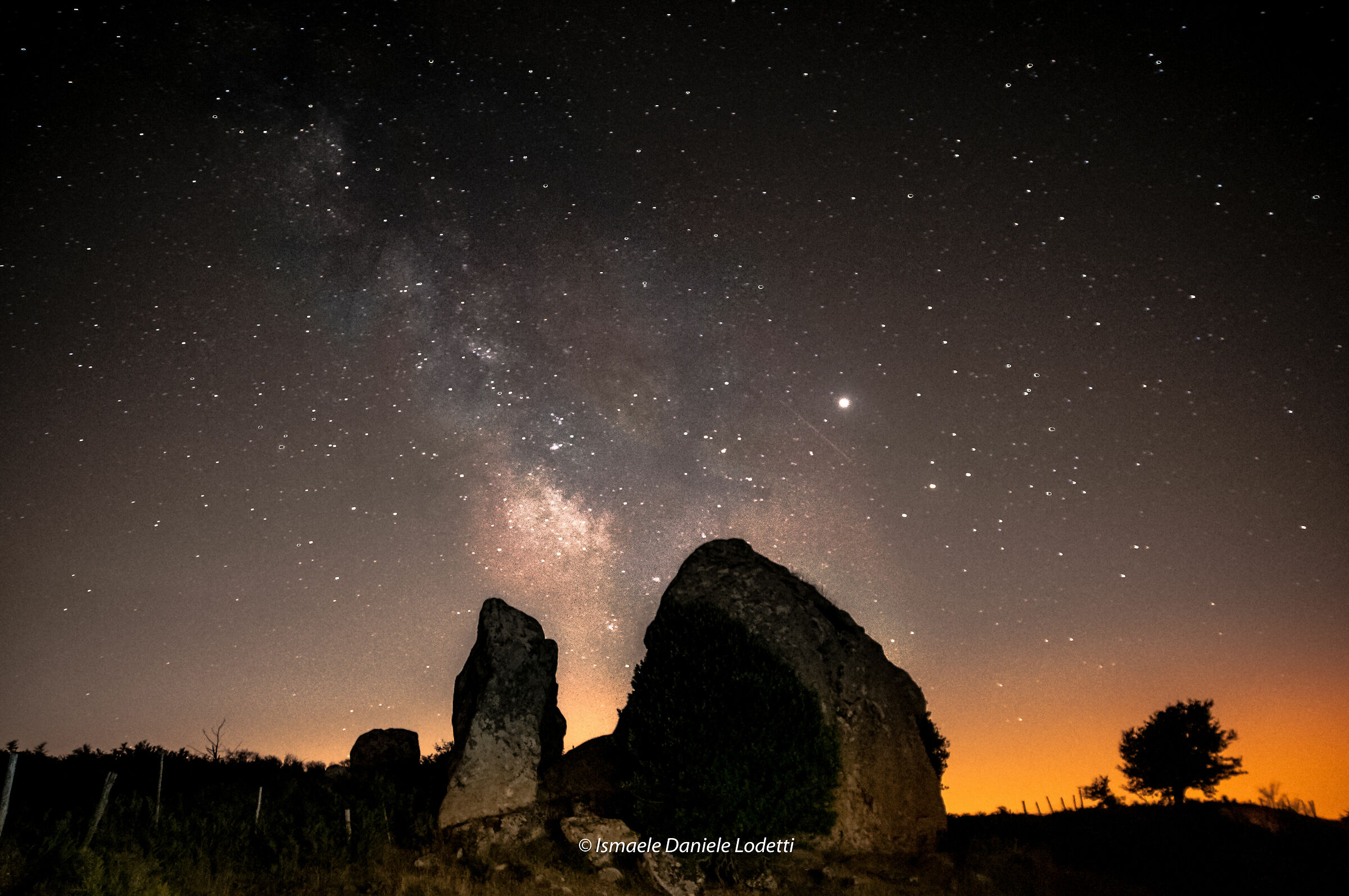 Milky Way from Argimus megaliths