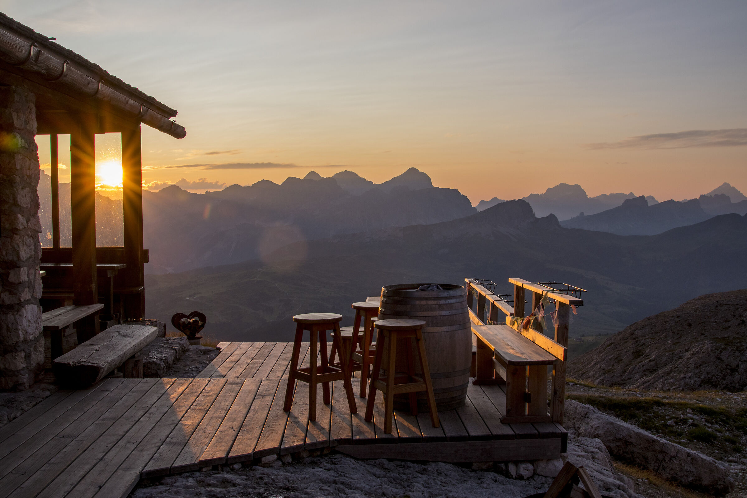 Sunrise from the Kostner Refuge