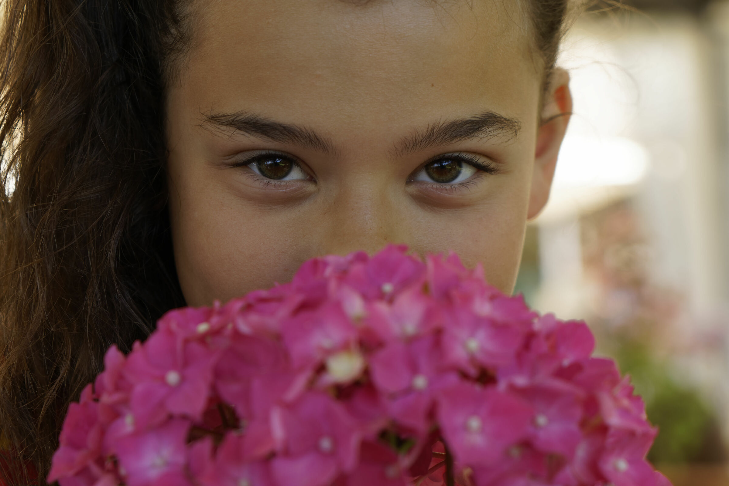 Lucry among the flowers