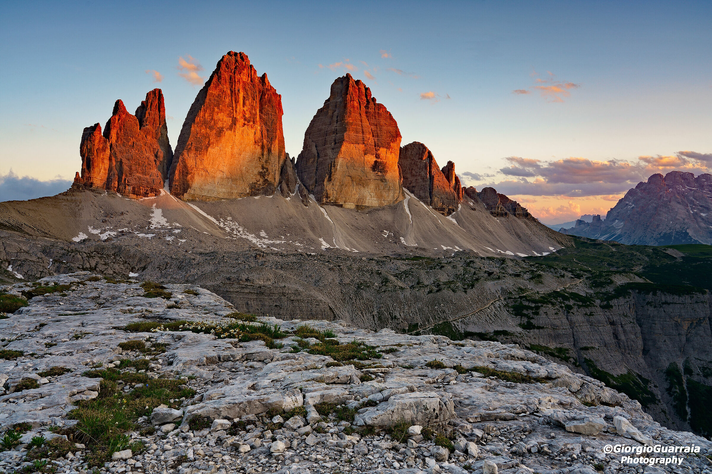 Ultimi raggi sulla Trinità di Lavaredo