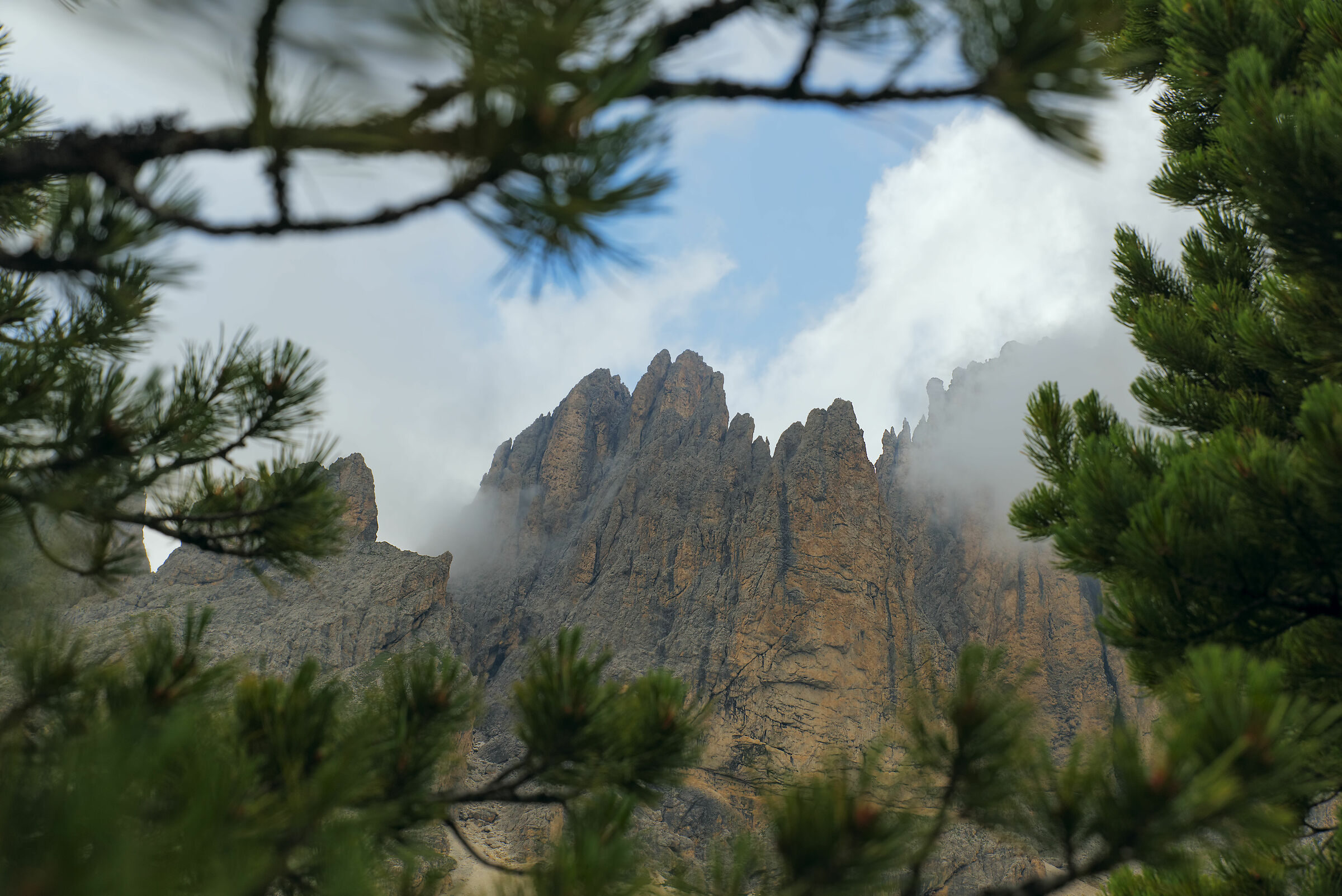 sulla strada per il rif. Pertini