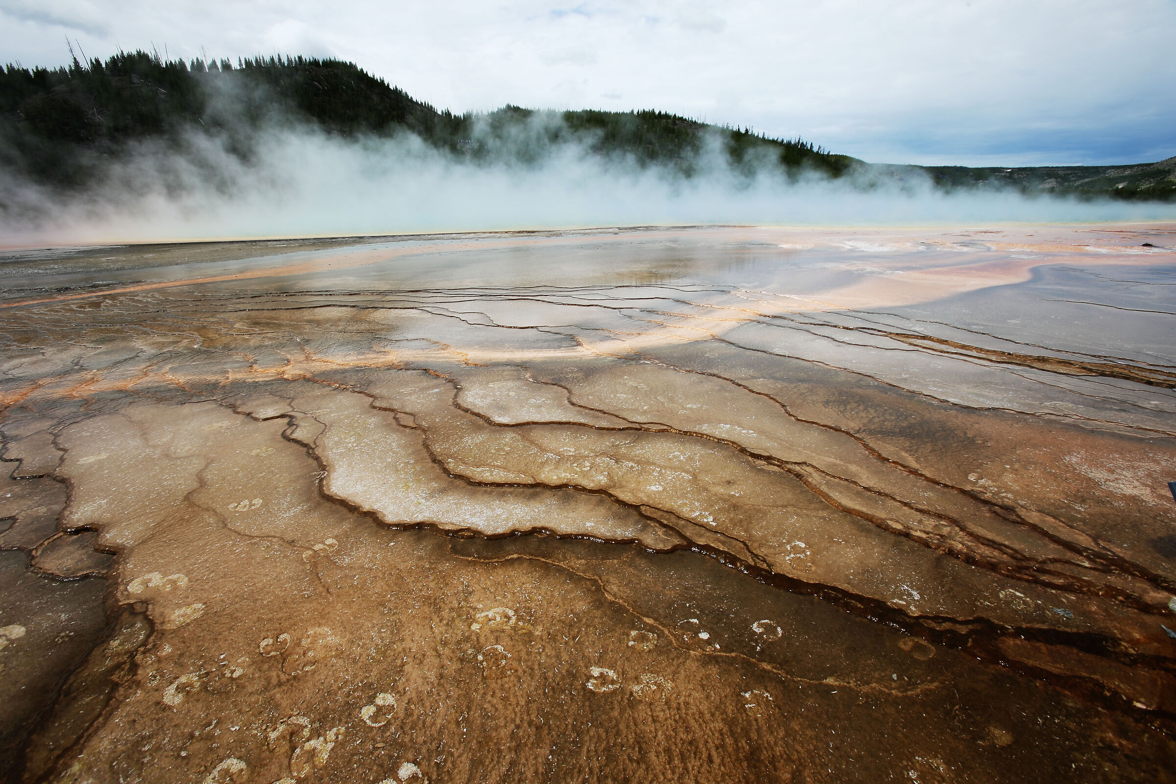 Grand Prismatic Springs basin 2