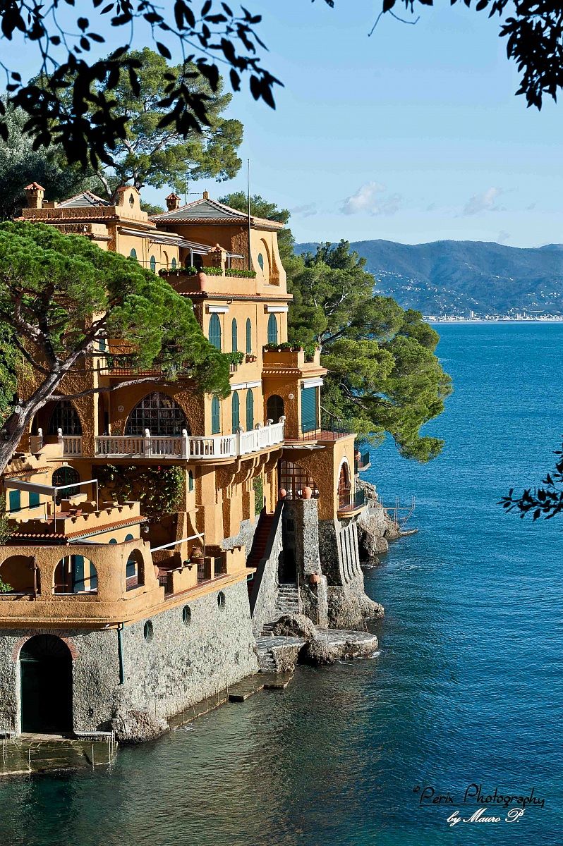 Villa on the beach in Portofino