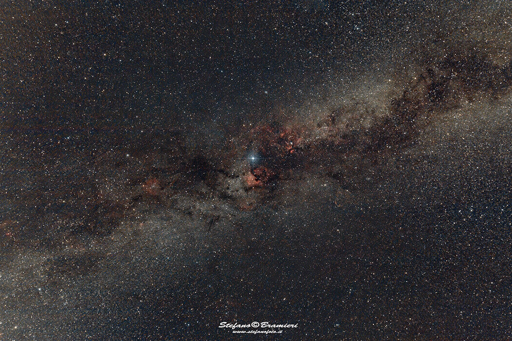 Il centro della via lattea