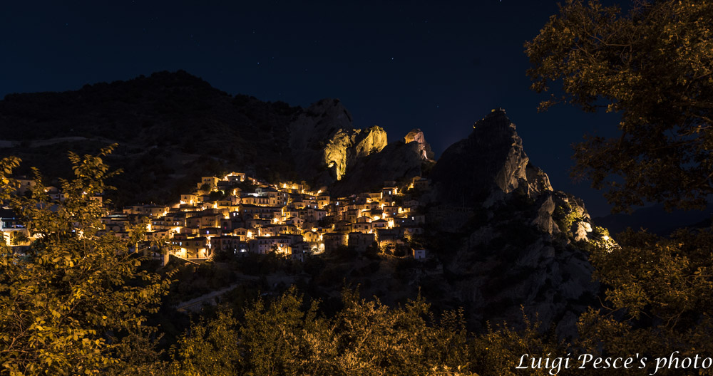 Sunset night on Castelmezzano