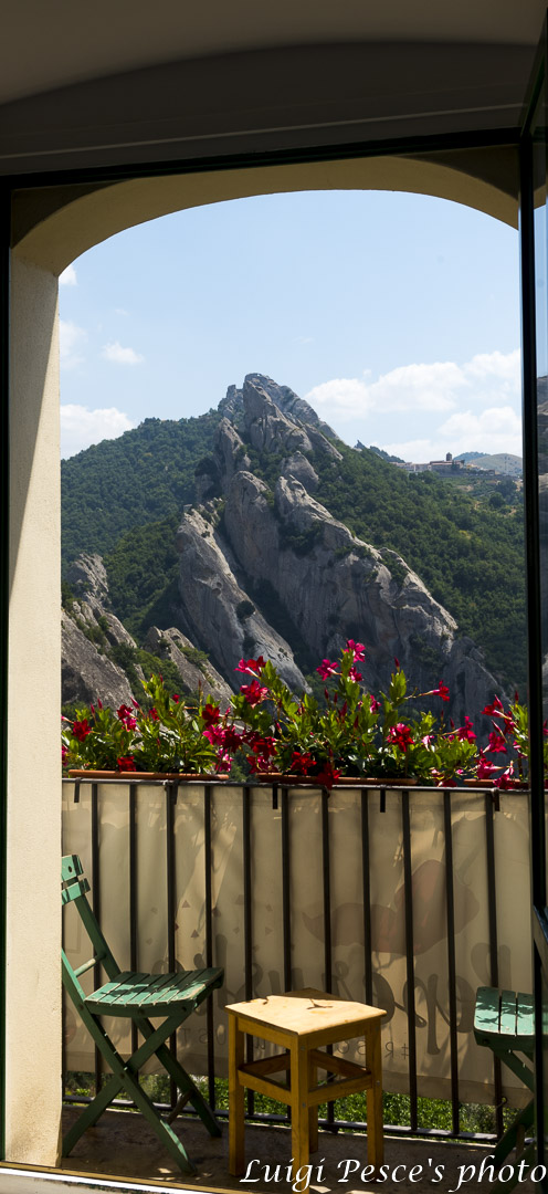 balcony on the Lucan Dolomites