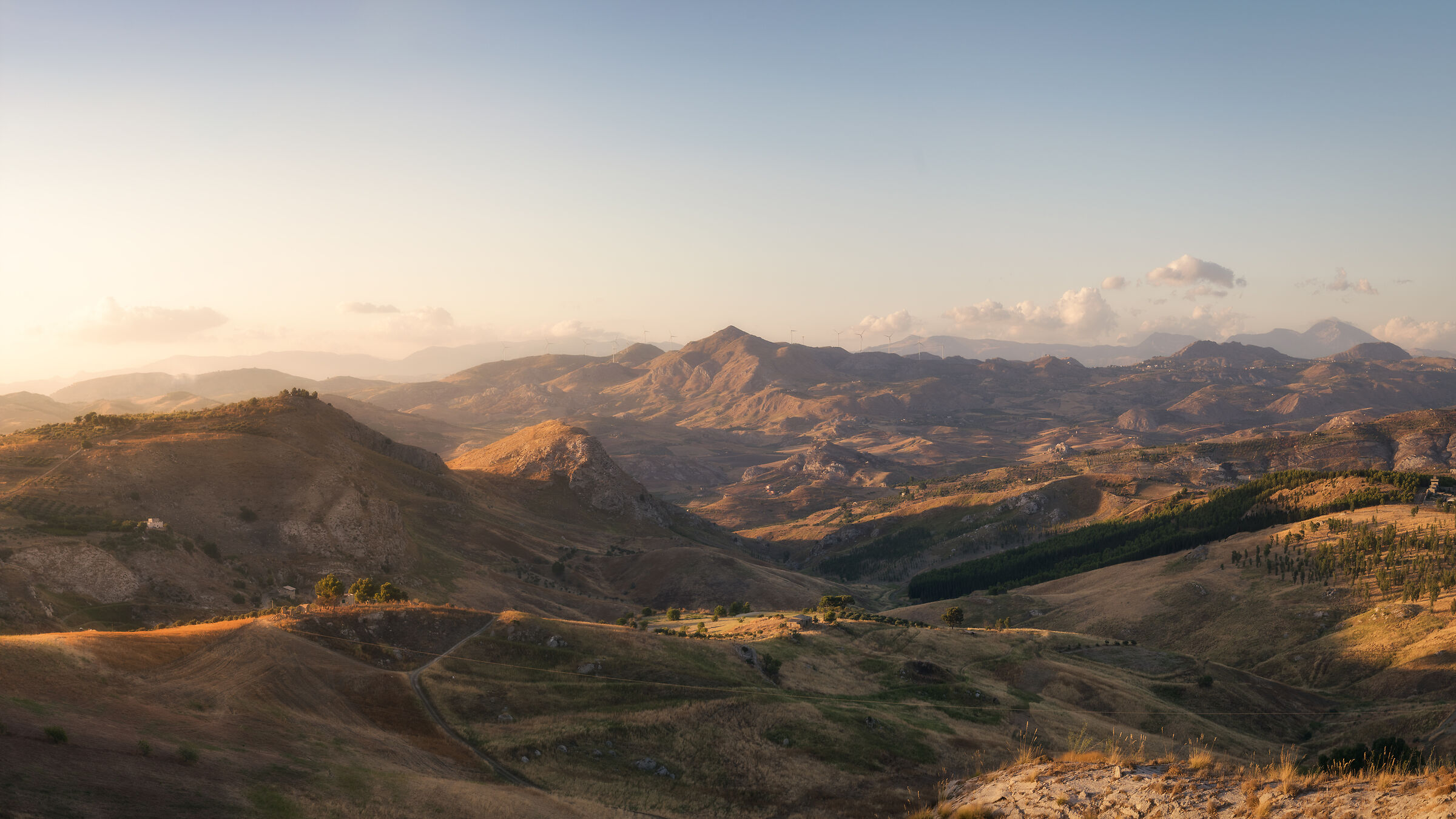 Colline sicule al tramonto...